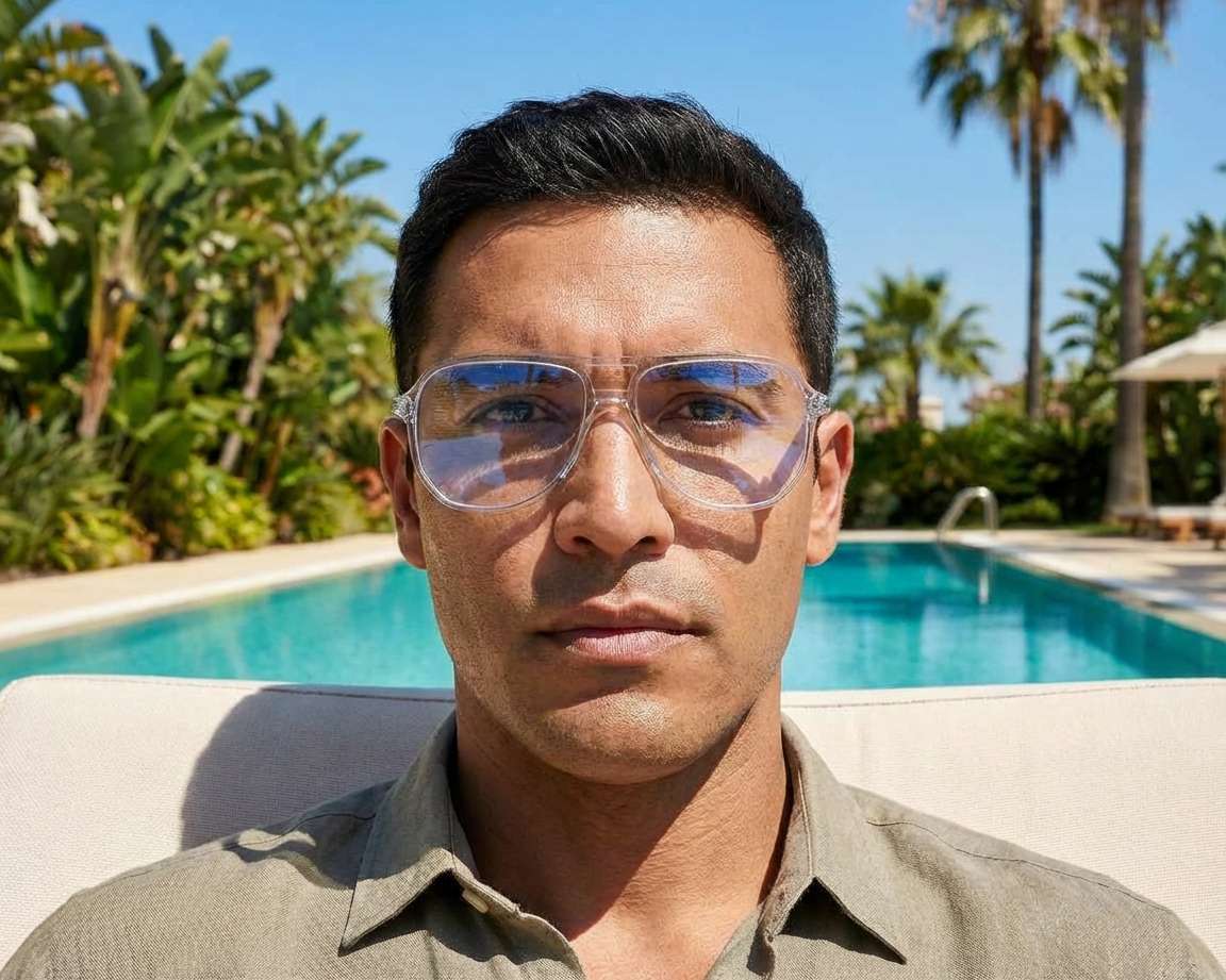 Hugo Boss HG-1376 PJP 56-14 Bleu  vue 360 degr&eacute;s 7