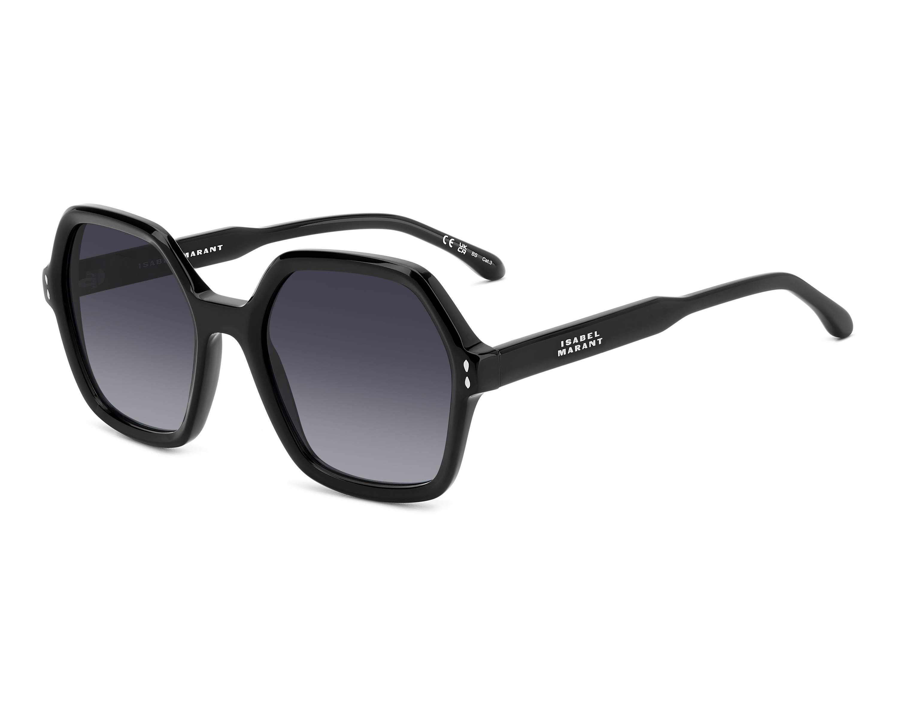Isabel Marant Square Sunglasses - Black / Gray Gradient - NWT LIZZY Sunglasses Woman black pall-gray | ISABEL MARANT  main image 4