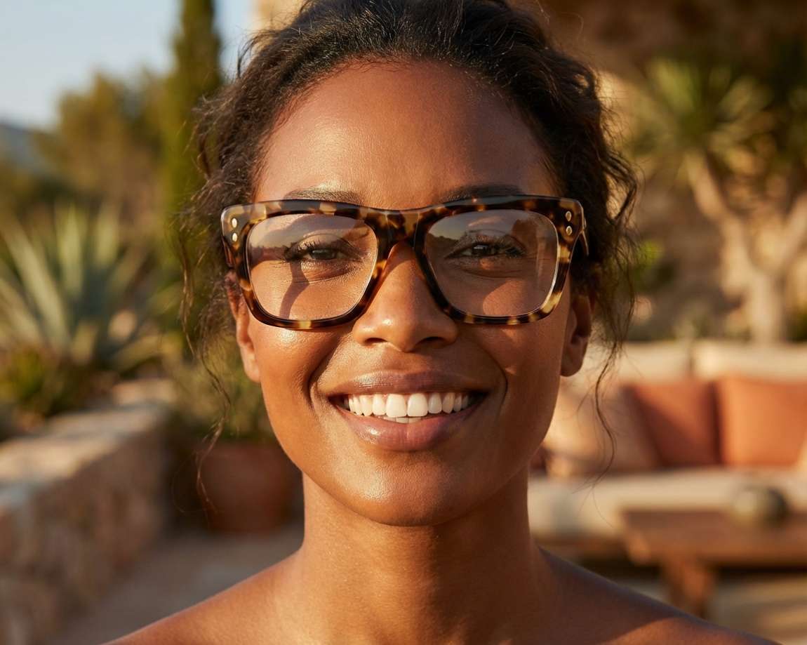 Lunettes De Vue Aviateur Isabel Marant IM0027 - Doré Jaune - Verres Bleus UV400 - Neuf