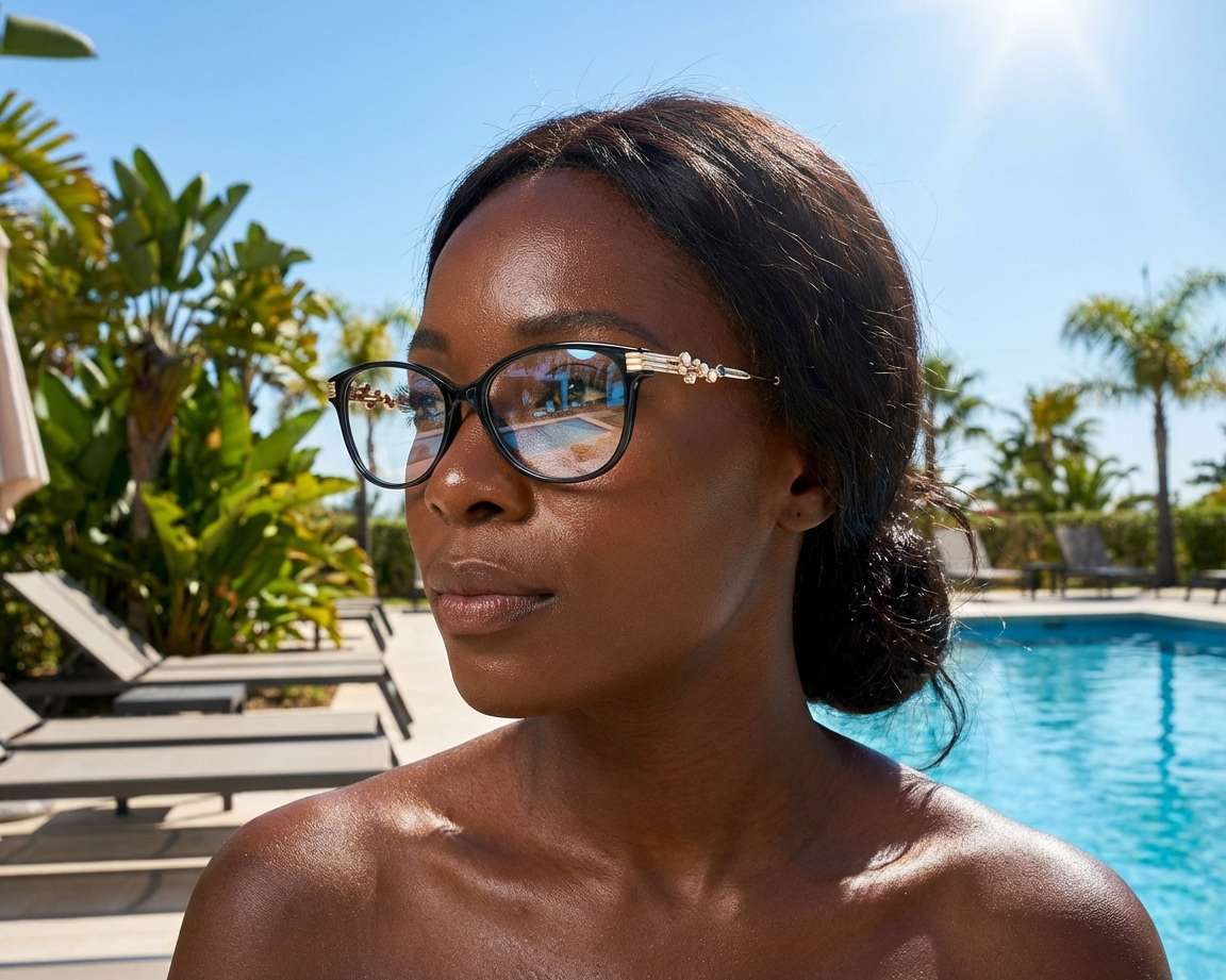 Jimmy Choo LC-221-F 807 53-15 Noir Or autre vue