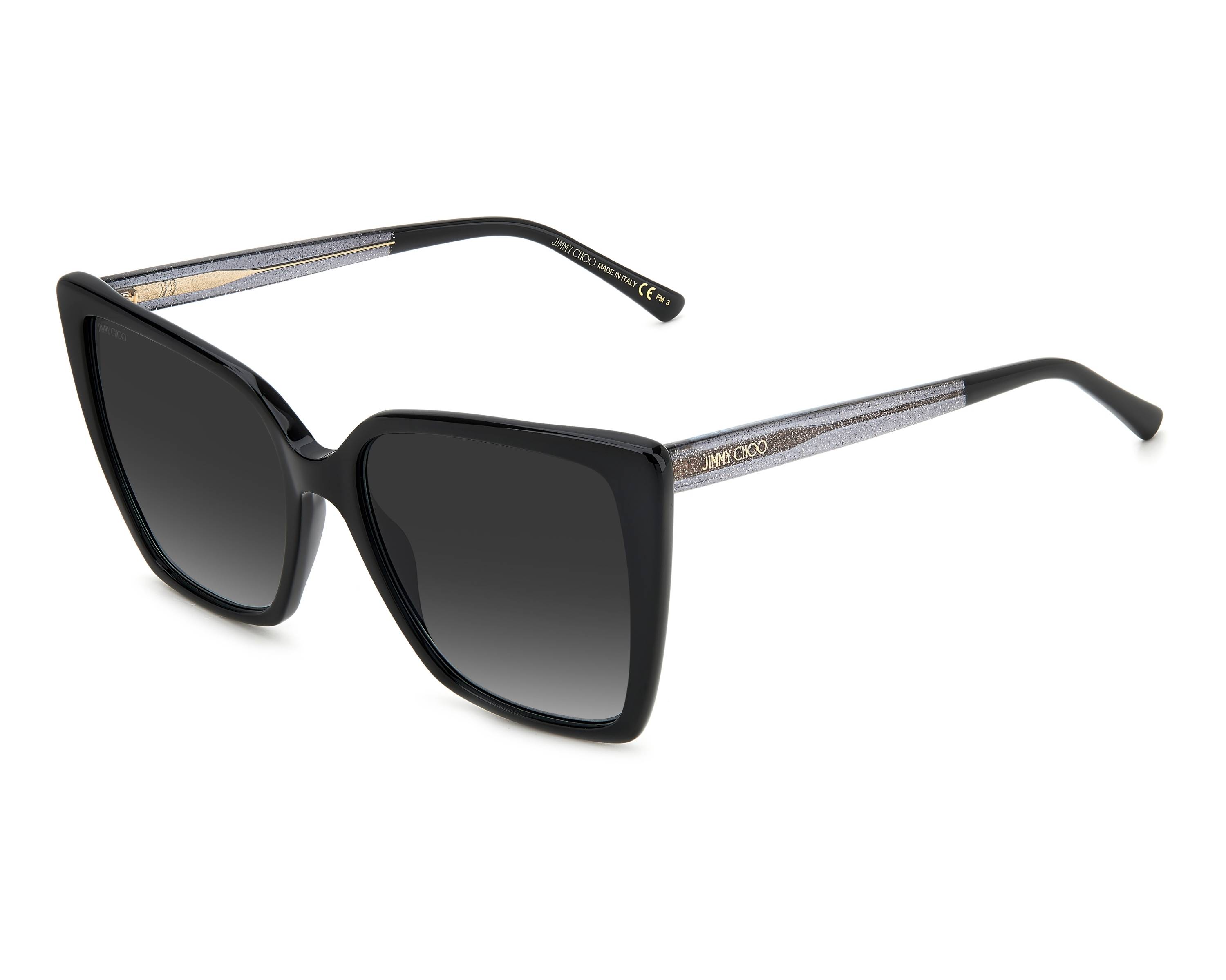 Jimmy Choo Sunglasses LESSIE/S 807 9O Black Gray Gradient Jimmy Choo Sunglasses LESSIE/S 807 9O Black Grey Gradient  main image 3