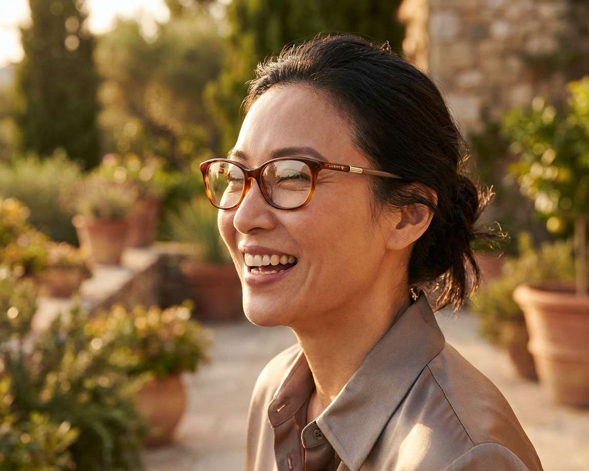 Lacoste L-2830 214 54-16 Havane Beige autre vue