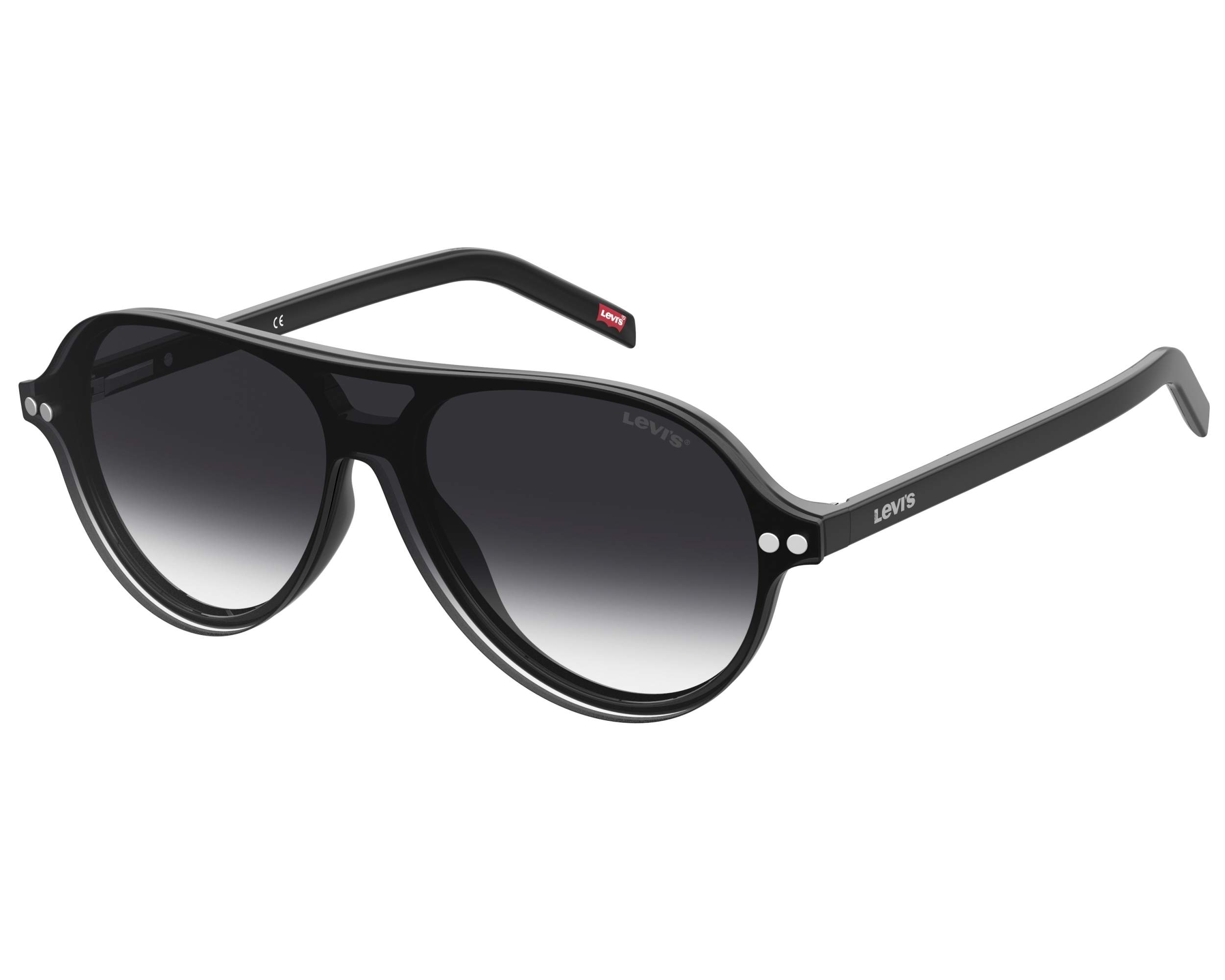 Levi's LV1025 807 55-14 Noir Acier vue 360 degr&eacute;s 1