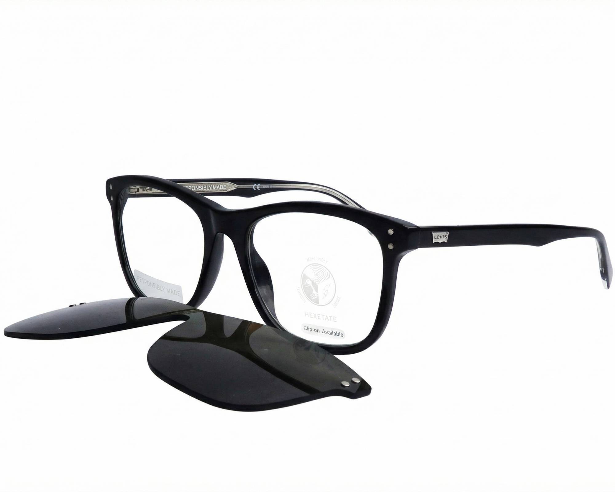 Levi's LV5013-CS 807/IR 53-18 schwarz stahlfarben vue de profil