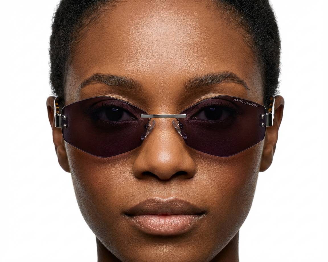 Marc Jacobs MARC-496-S-AIR GME/UR 57-18 Palladium Violet vue 360 degr&eacute;s 7