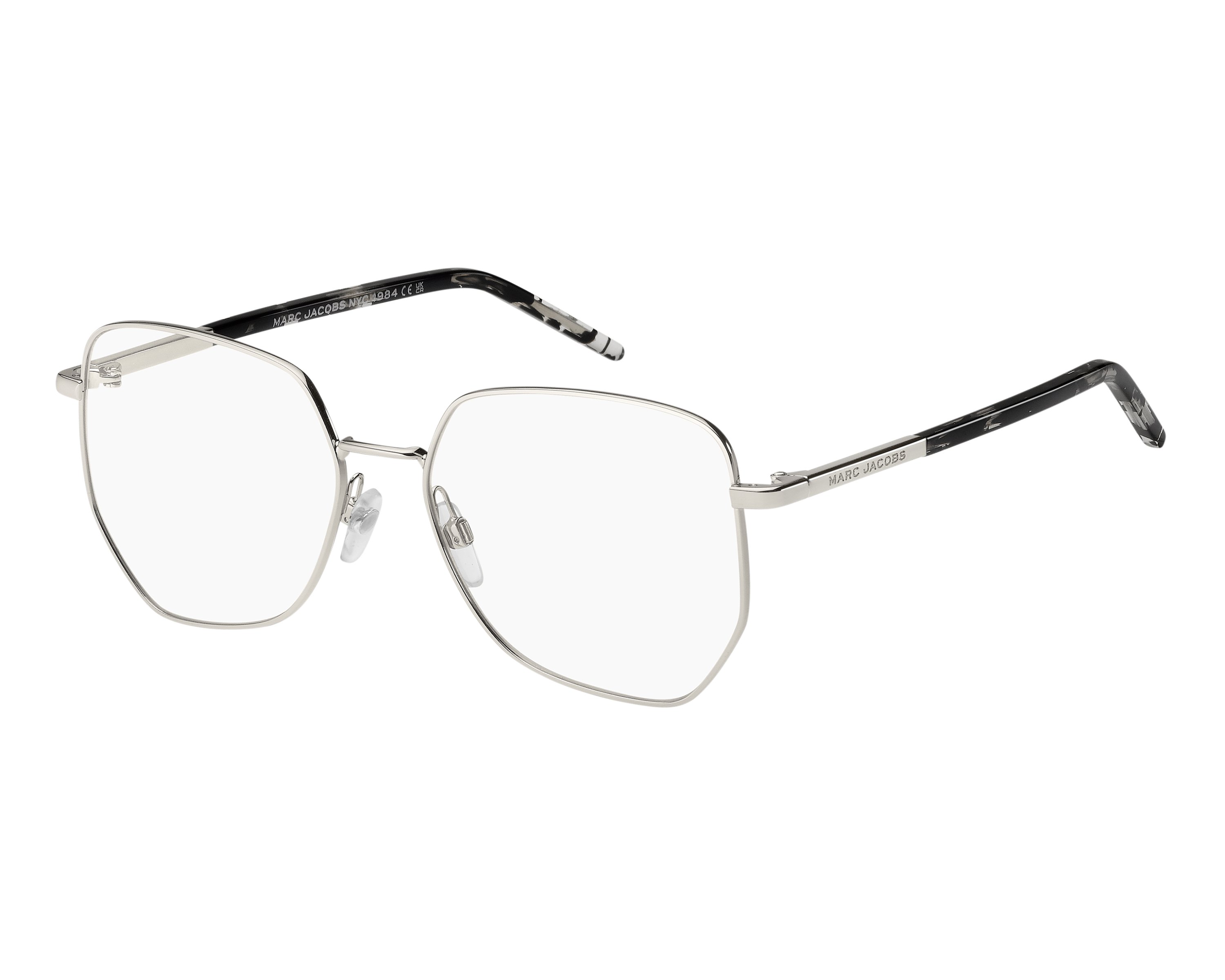 Marc Jacobs MARC-780 84J 55-16 Palladium Noir vue de profil