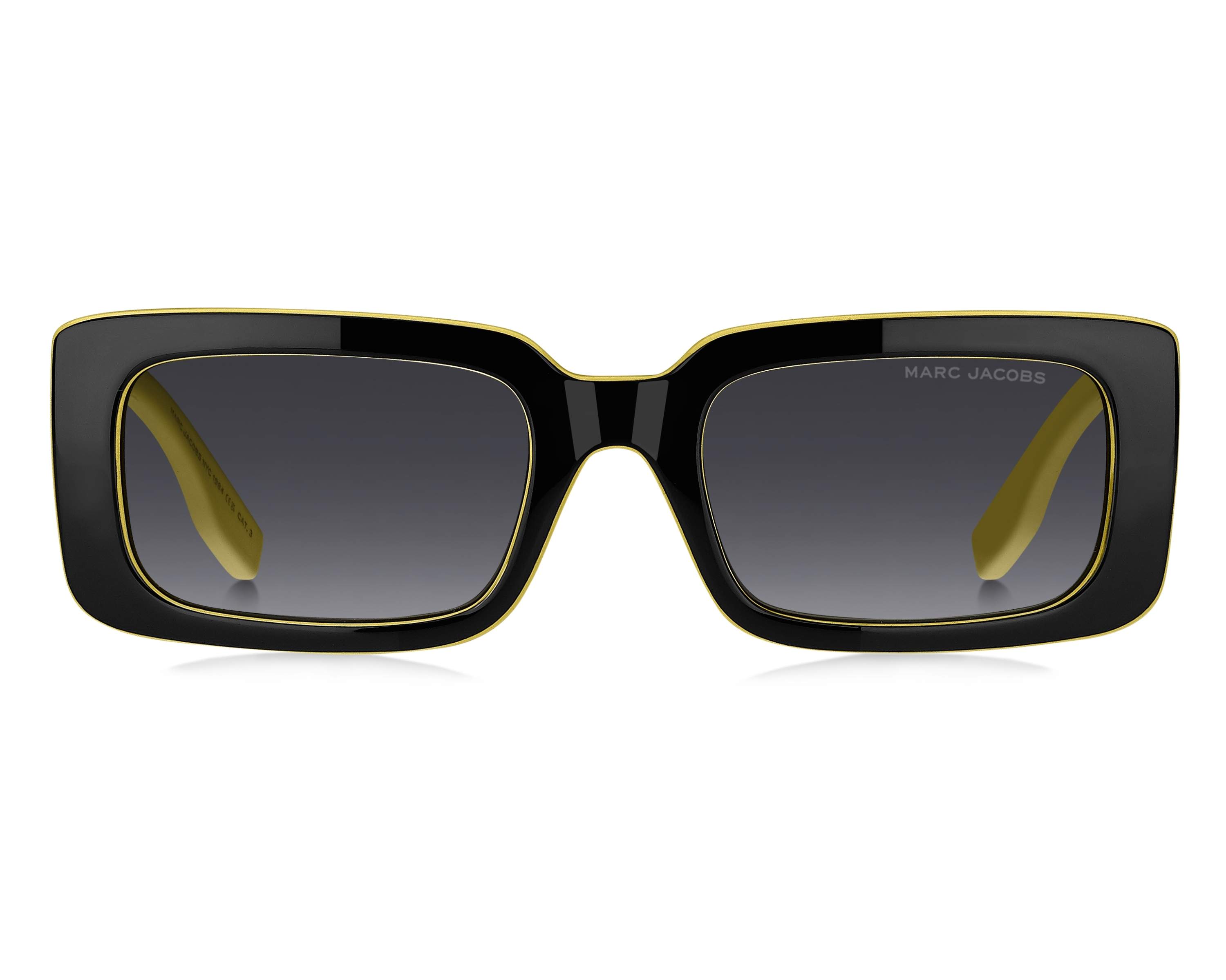 Marc Jacobs MARC-804-S 71C/9O 53-20 Noir Jaune vue de face