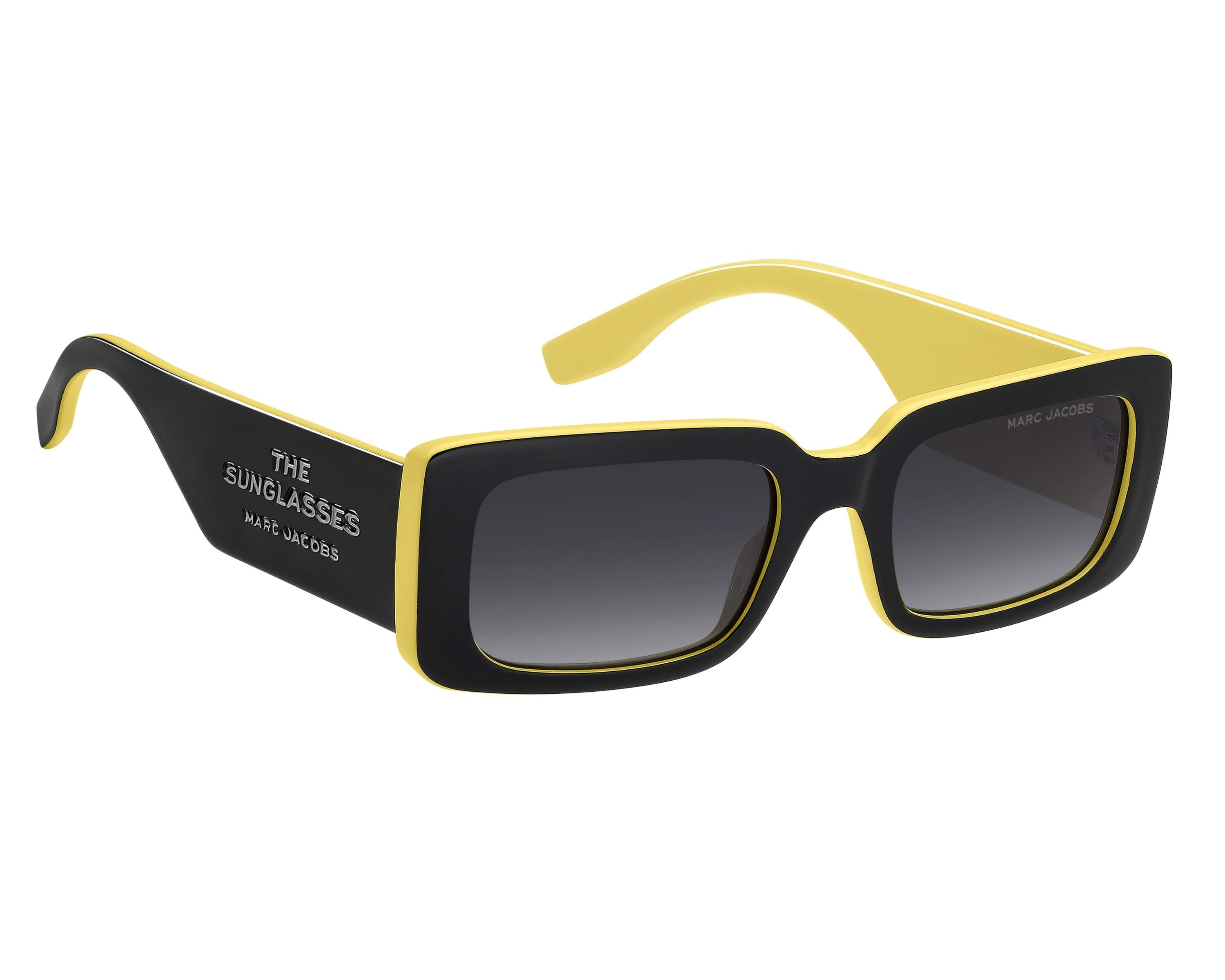 Marc Jacobs MARC-804-S 71C/9O 53-20 Noir Jaune vue de c&ocirc;t&eacute;