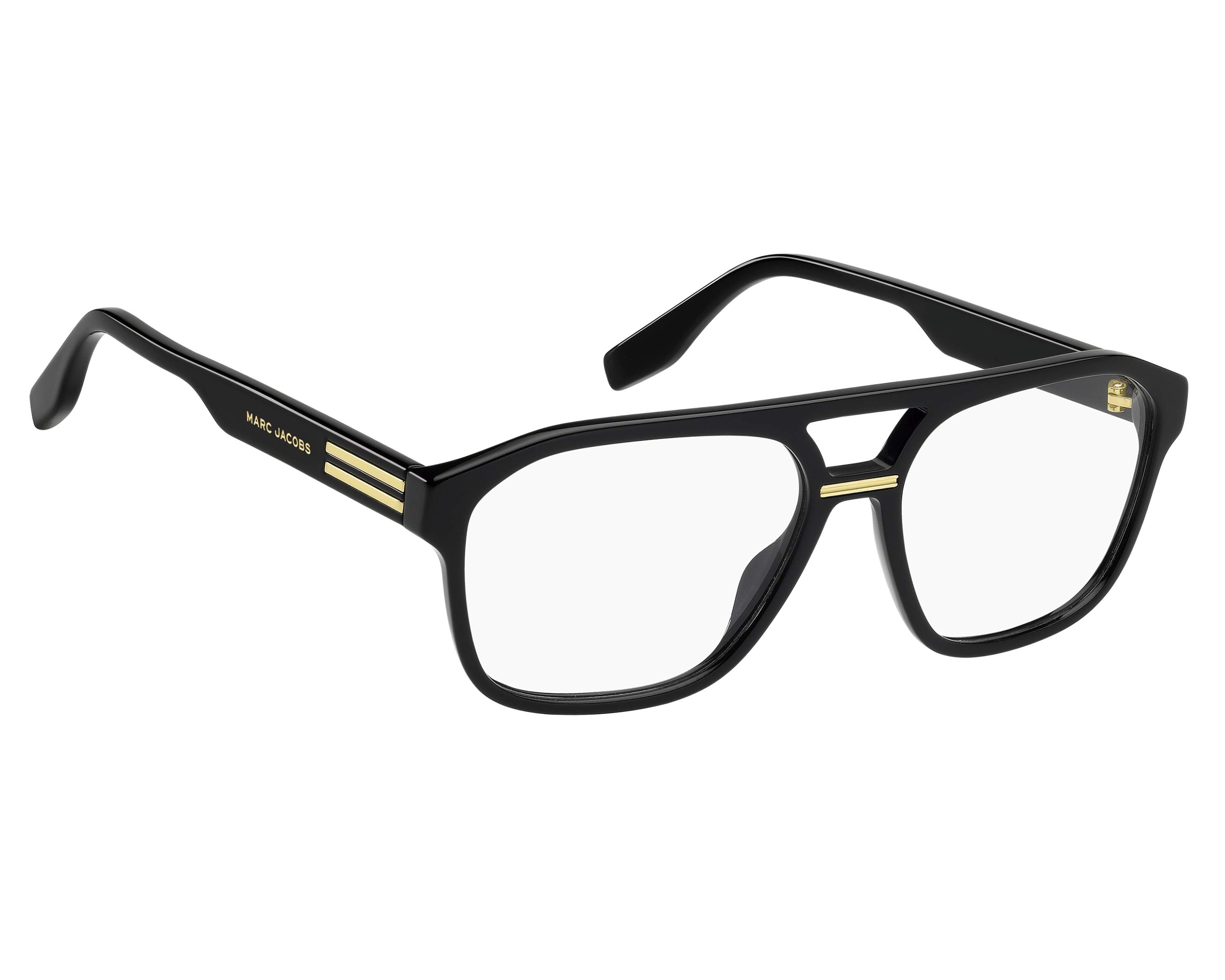 Marc Jacobs MARC-845 2M2 55-16 schwarz gold vue de c&ocirc;t&eacute;