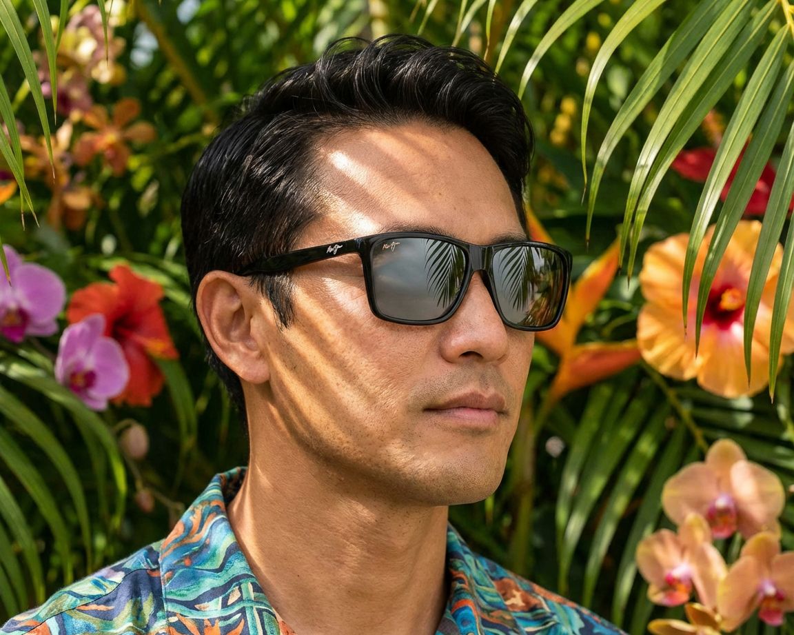 Maui Jim MJ864 864-02 57-16 Noir  autre vue