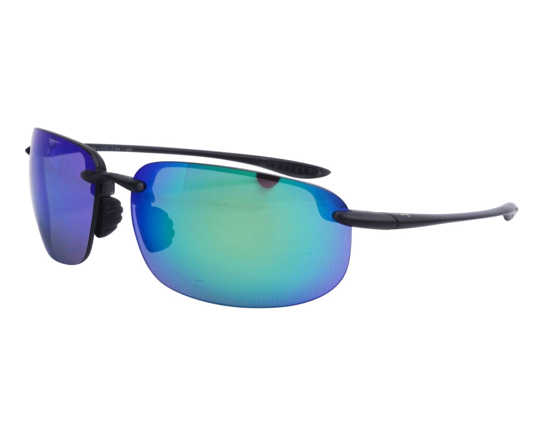 kuuネイビーM NEW Maui Jim HOOKIPA XL Grey Smoke POLARIZED Blue Lens Sunglass