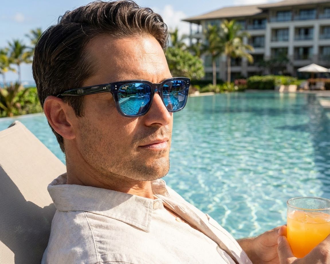 Maui Jim MJ894 B894-03 54-19 Bleu Gris autre vue