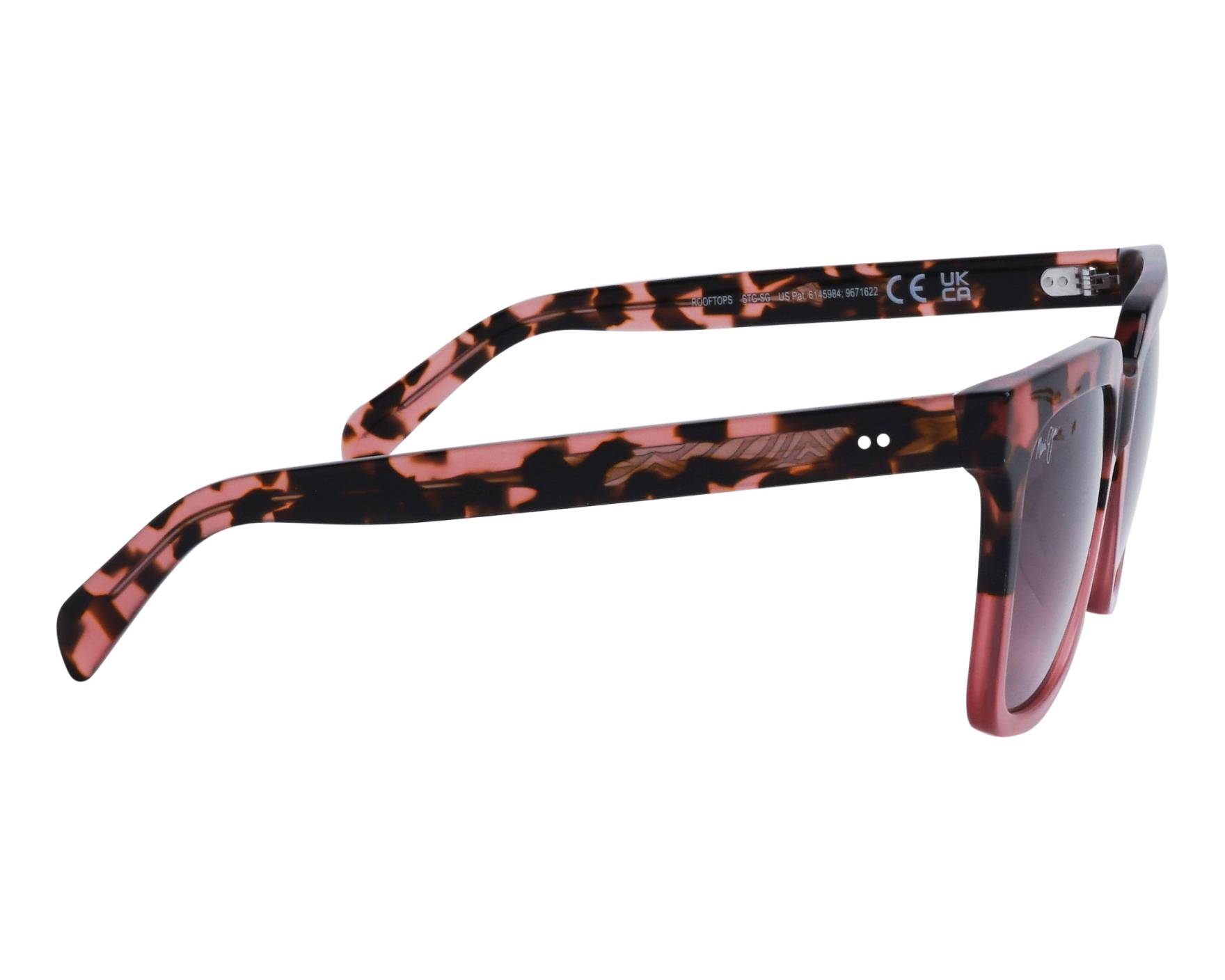 Maui Jim MJ898 RS898-09 54-20 Rose Rose vue de c&ocirc;t&eacute;