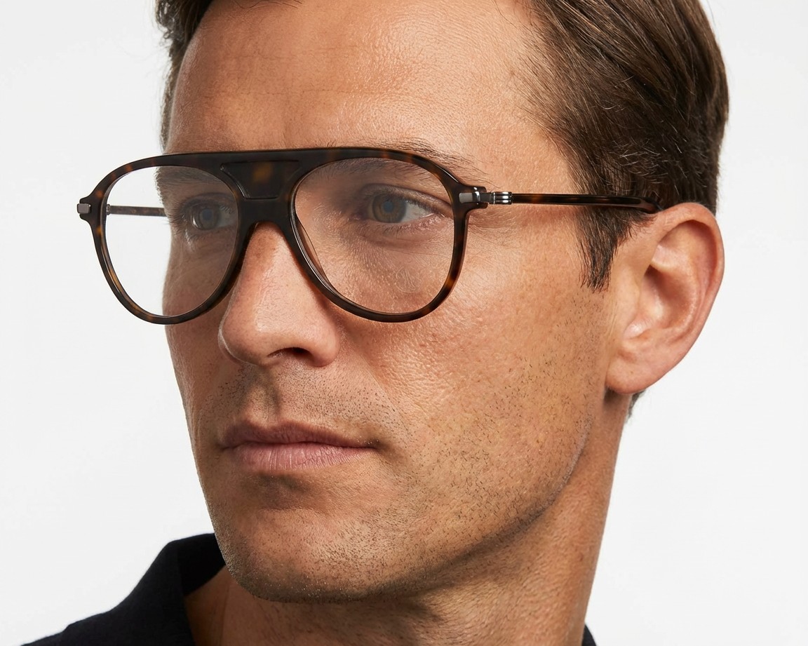 Moncler ML5033-V 052 55-16 havana stahlfarben autre vue