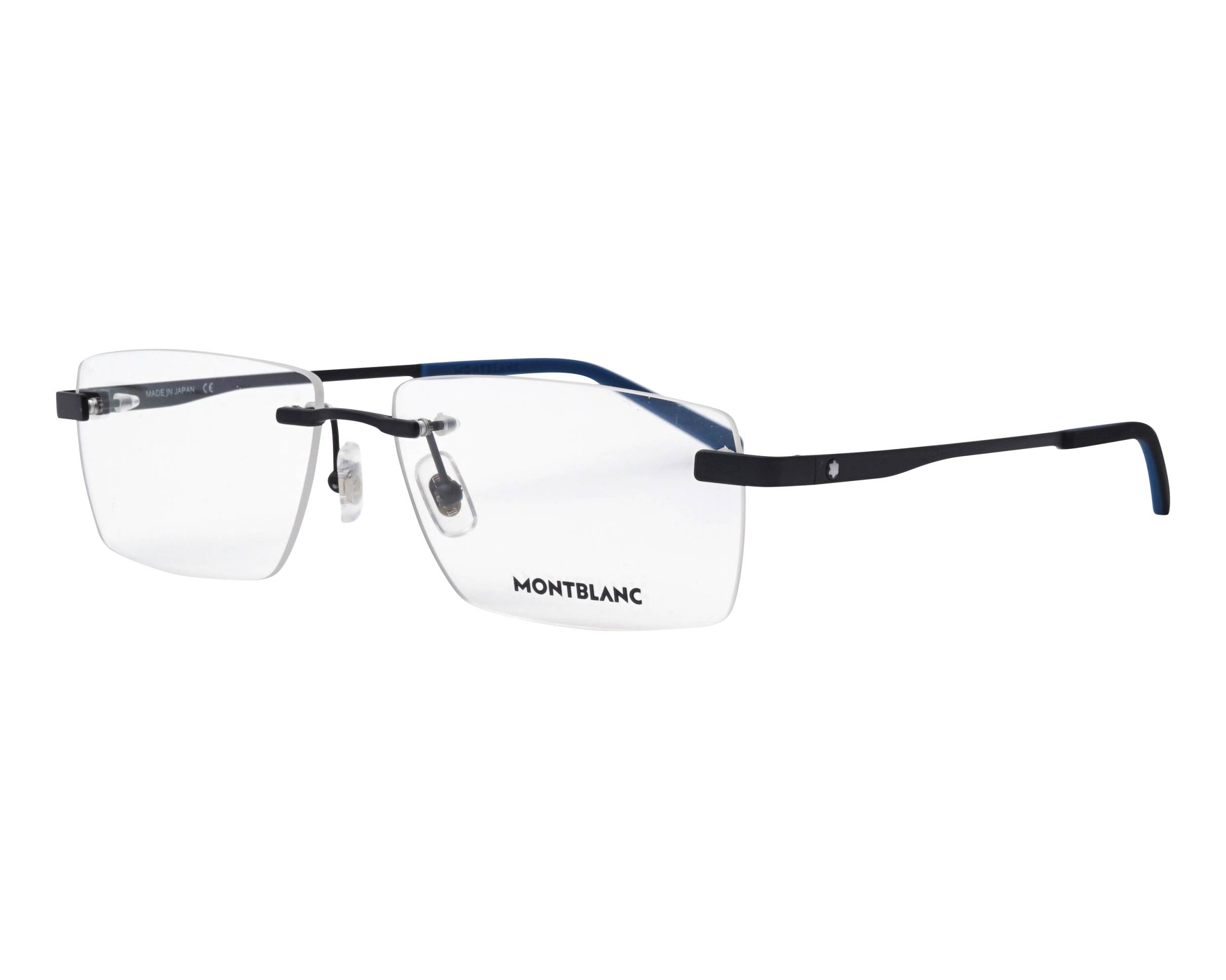 Mont Blanc MB-0105-O 001 57-14 schwarz  vue de profil