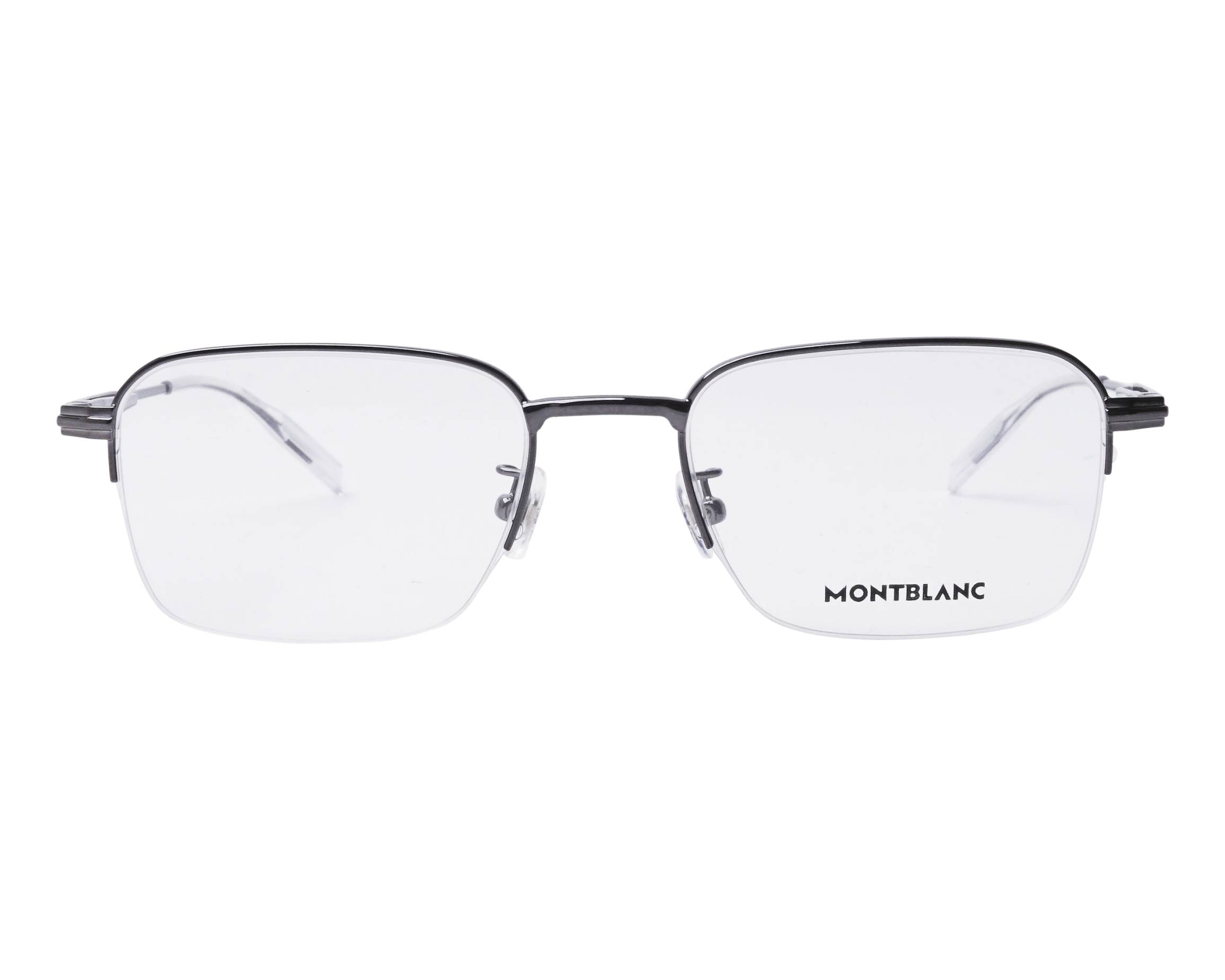 Mont Blanc MB0220OA 003 54-20 Ruthenium  vue de face