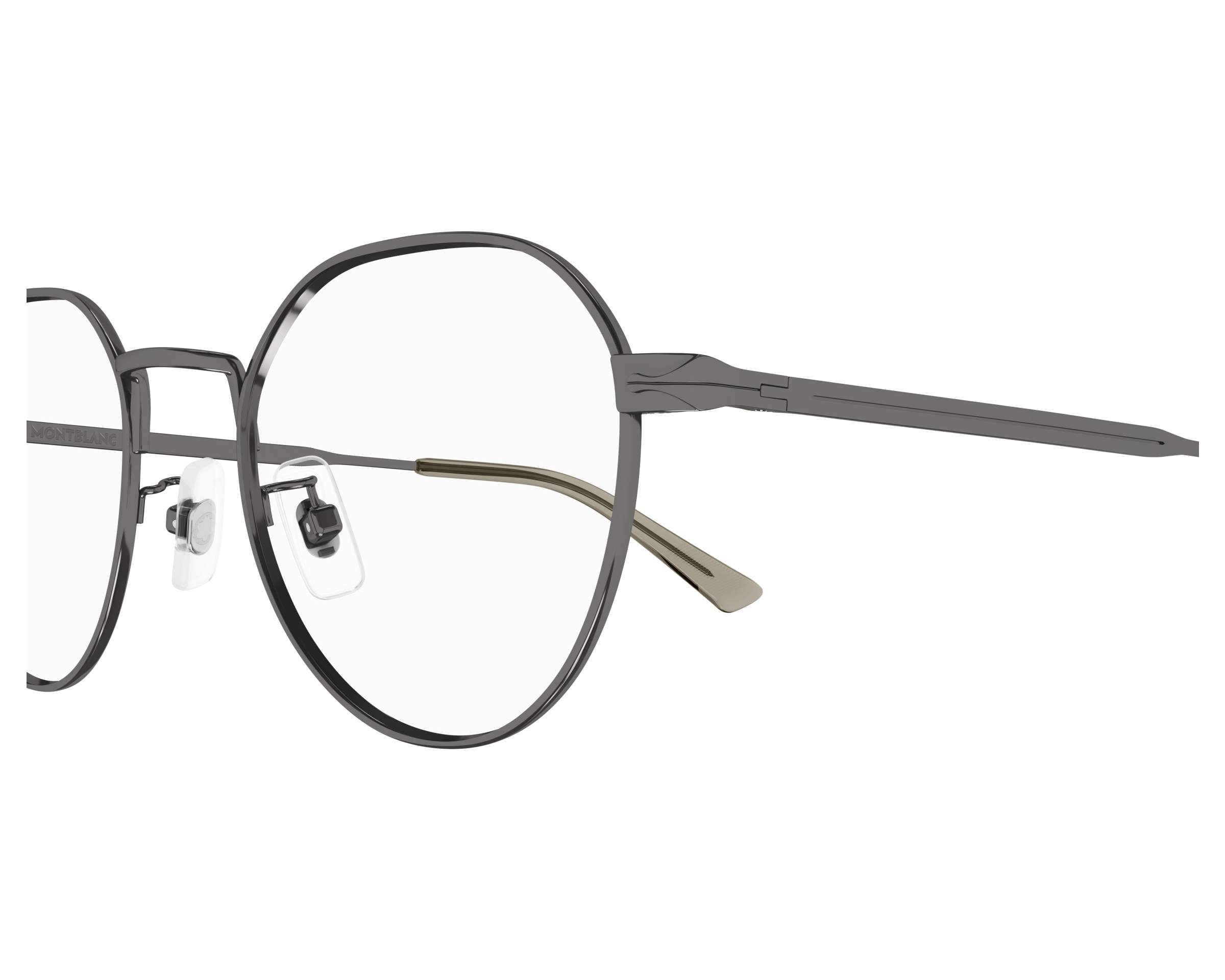 Lunettes De Vue Mont-Blanc 448 Doré Cerclé - Neuf Avec étiquettes Italie