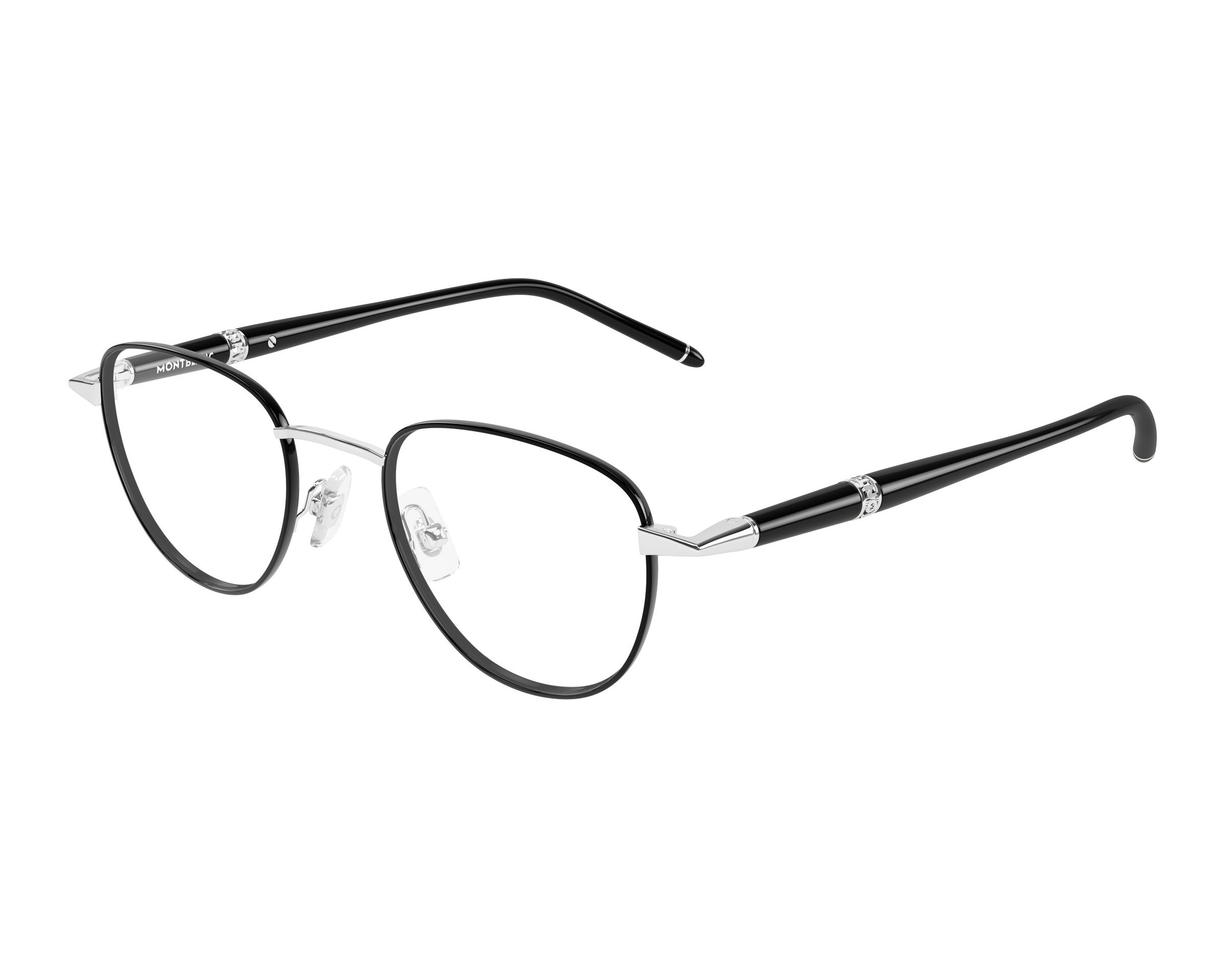 Mont Blanc MB0486O 002 48-21 Argent  vue de profil