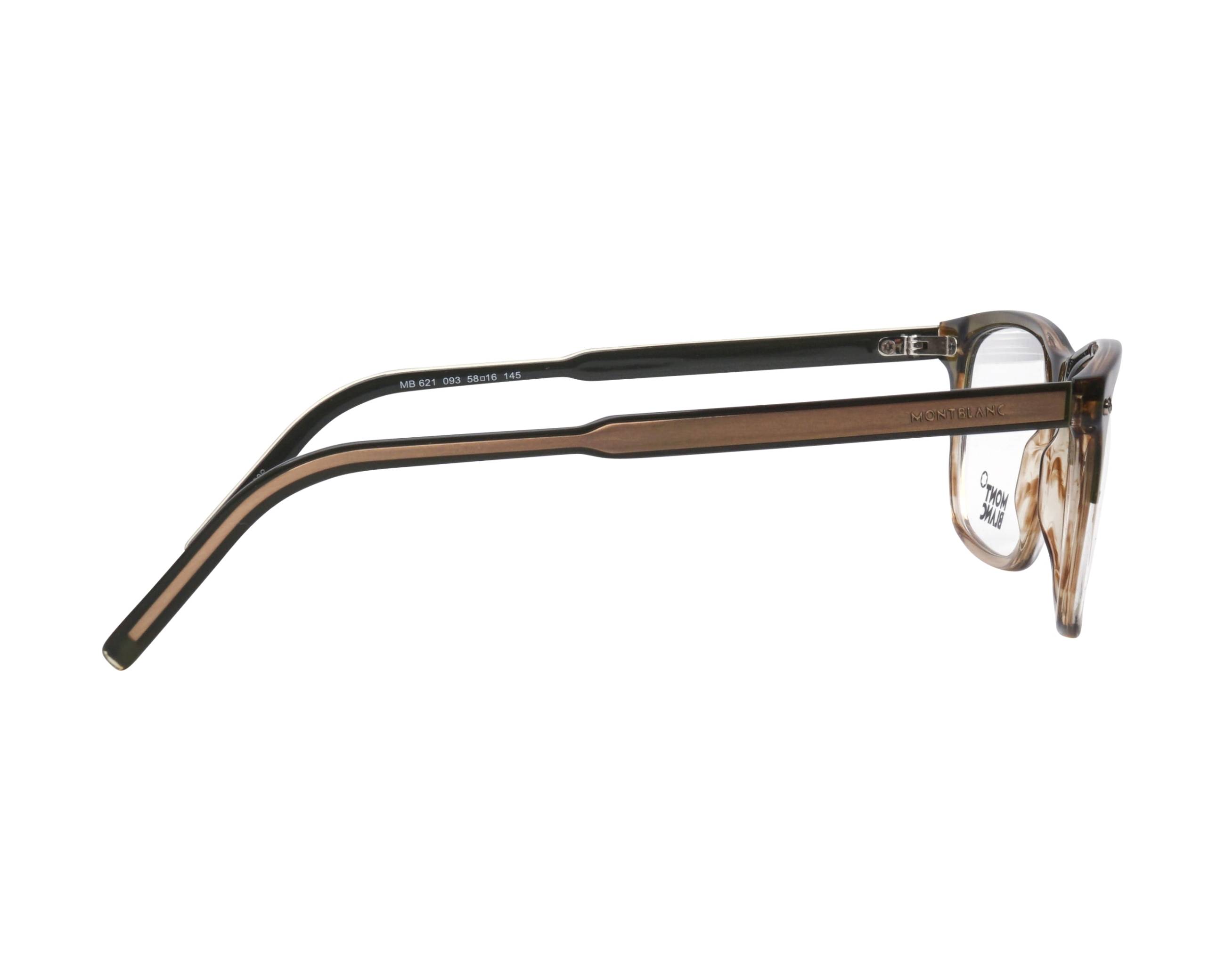 Mont Blanc MB-621 093 55-16 Verde Oro vue de c&ocirc;t&eacute;