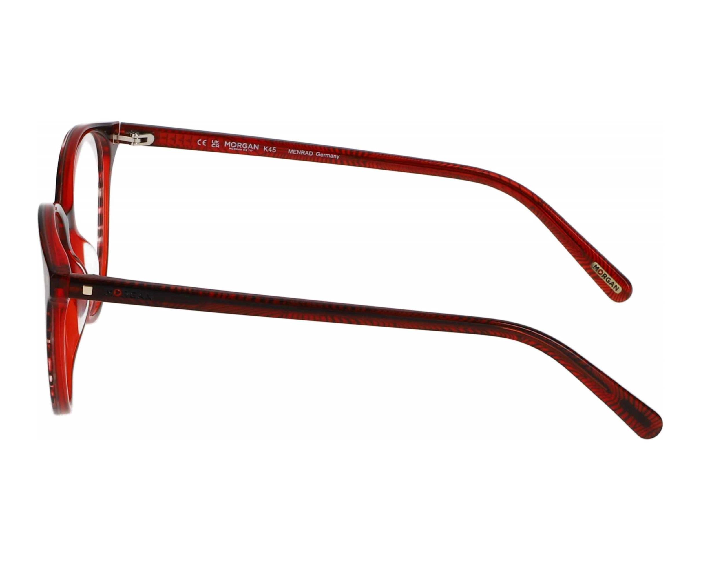Lunettes Vintage Gormanns – Monture Carrée Transparente Rouge, Modèle 1‑2032‑5516