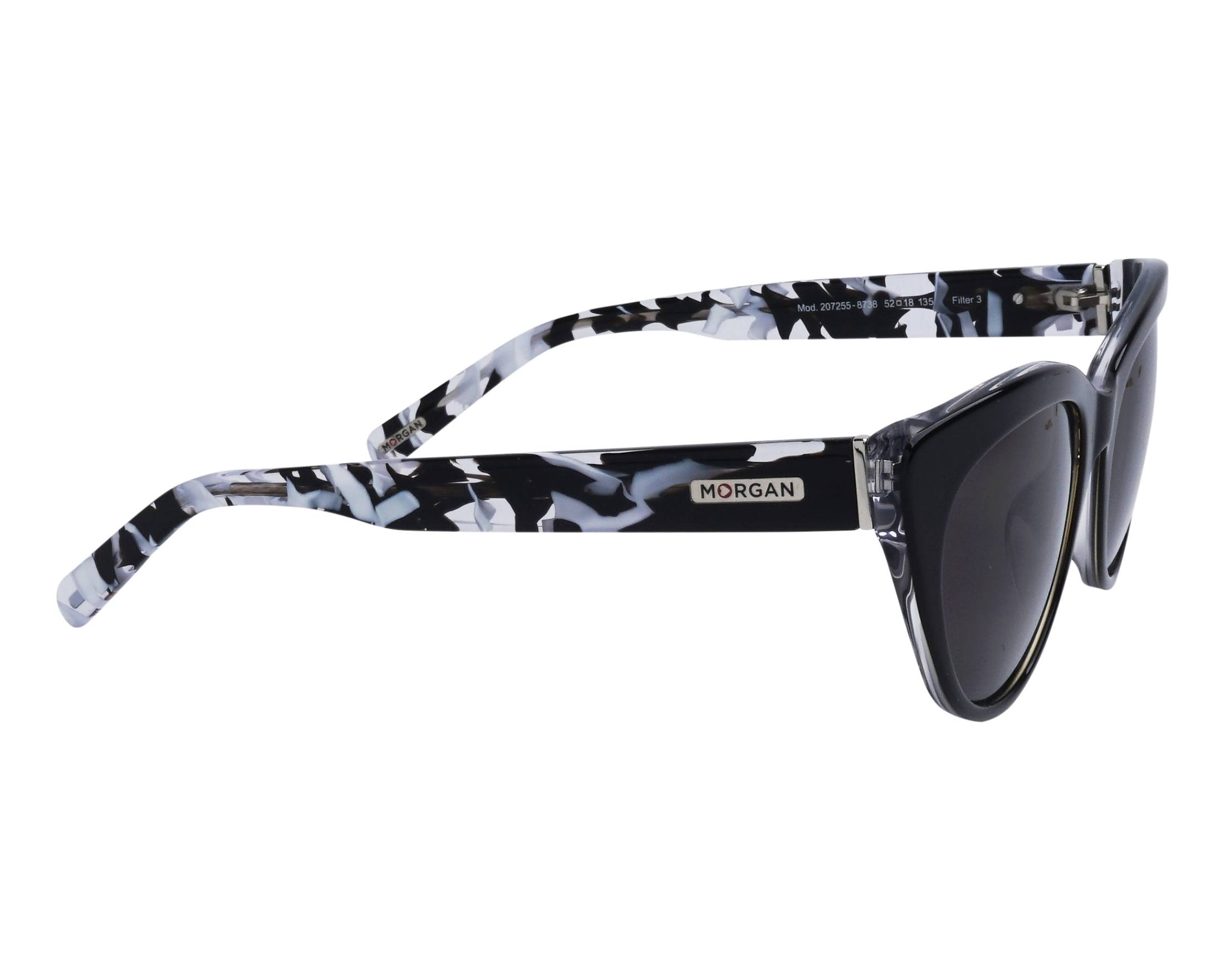 Morgan 207255 8738 52-18 Noir Blanc vue de profil