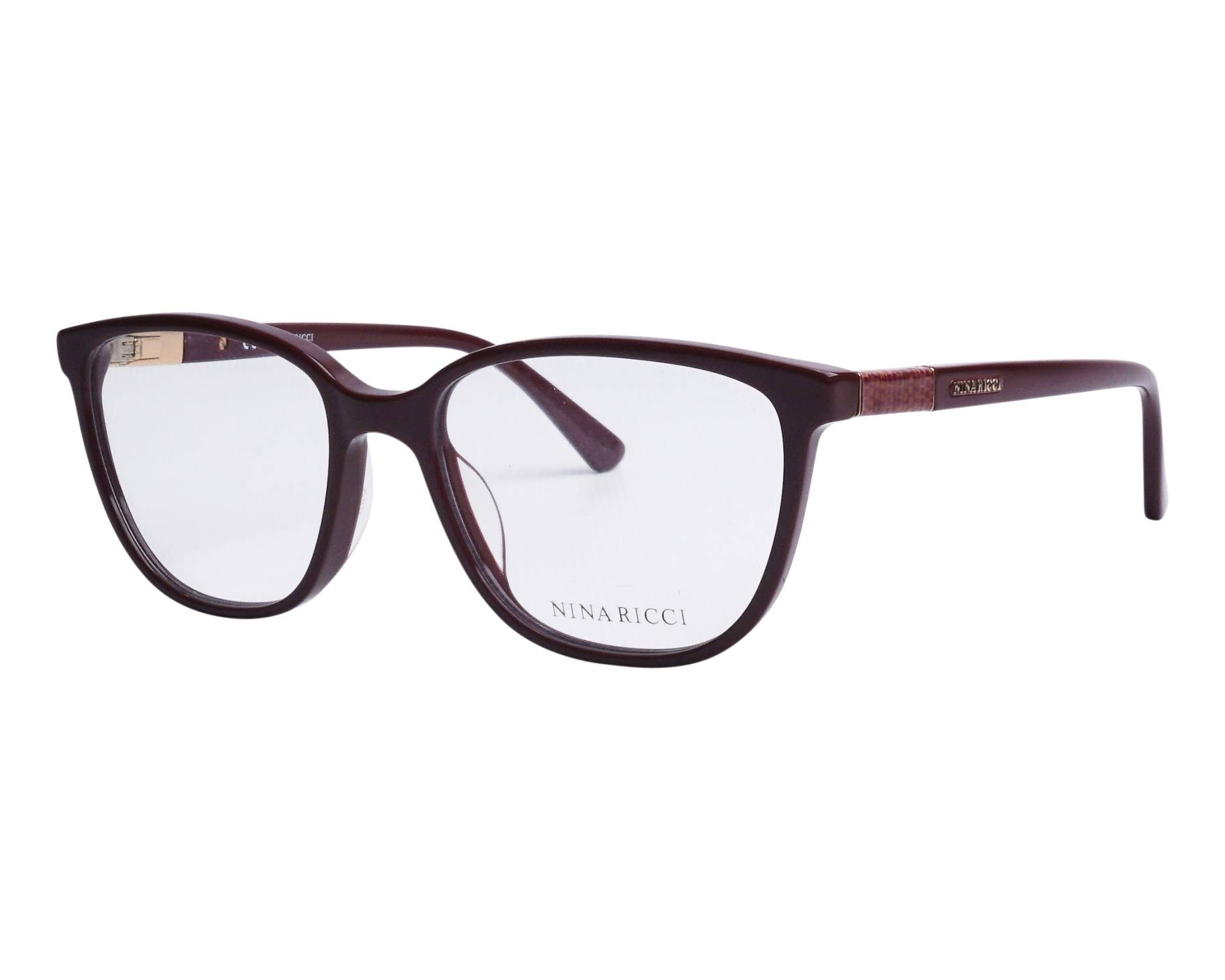 Nina Ricci VNR-144 09FR 52-17 Bordeaux  vue de profil