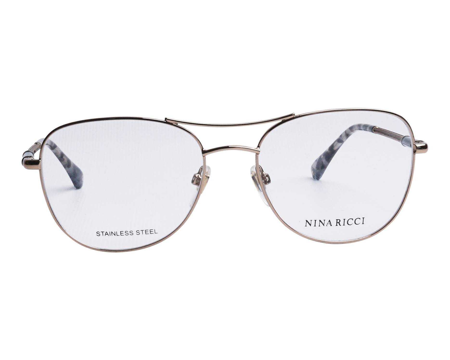 Nina Ricci VNR-244 08FF 53-17 gold schwarz vue de face