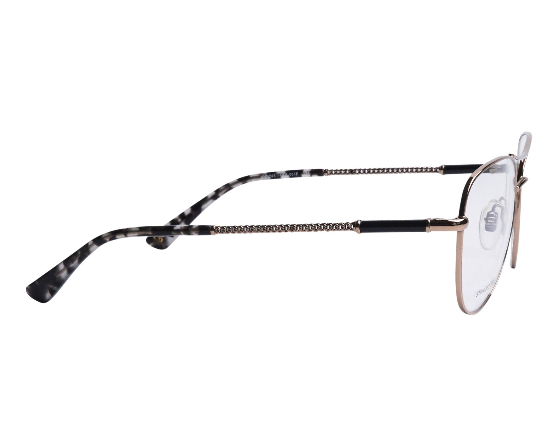 Nina Ricci VNR-244 08FF 53-17 gold schwarz vue de c&ocirc;t&eacute;