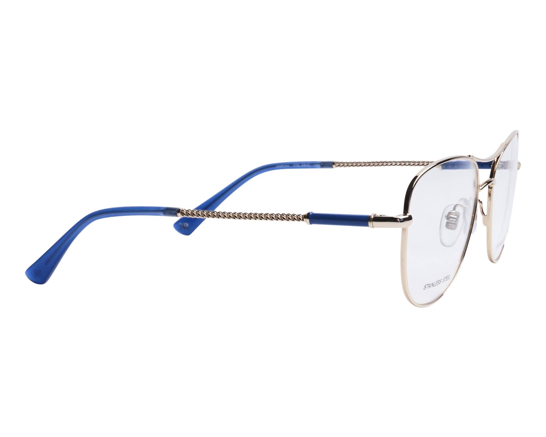 Nina Ricci VNR-244 08H2 53-17 Or Bleu vue de c&ocirc;t&eacute;