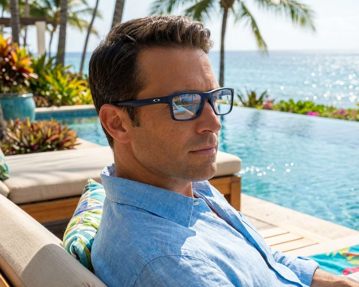 Oakley OX8081 808103 53-18 Bleu  vue 360 degr&eacute;s 23