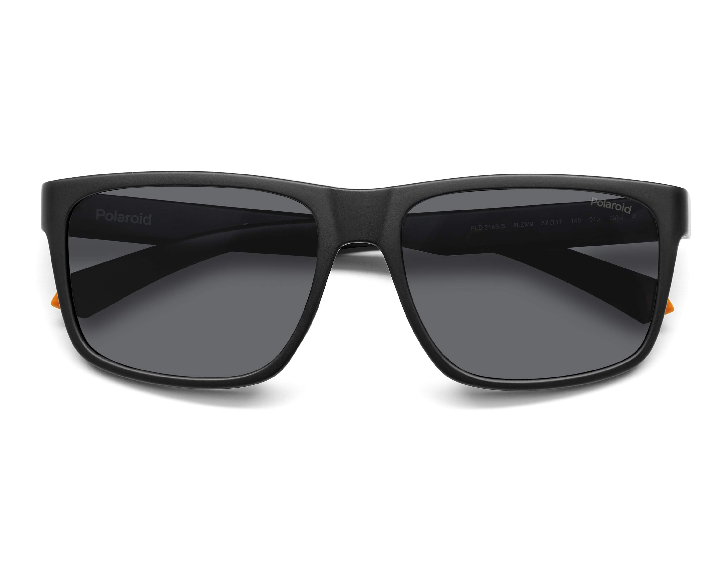 Polaroid PLD-2149-S 8LZM9 57-17 Noir Orange vue 360 degr&eacute;s 4