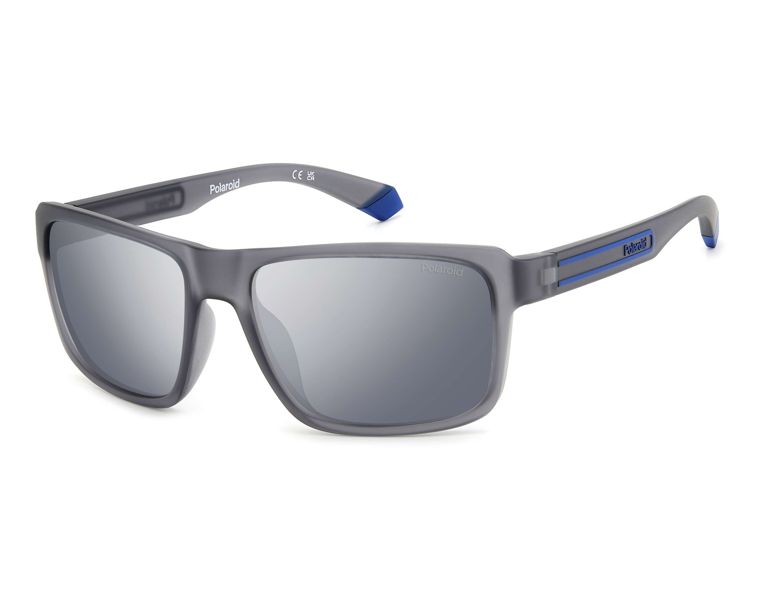 Polaroid PLD-2158-S RIW/EX 58-17 Gris Vert vue de profil