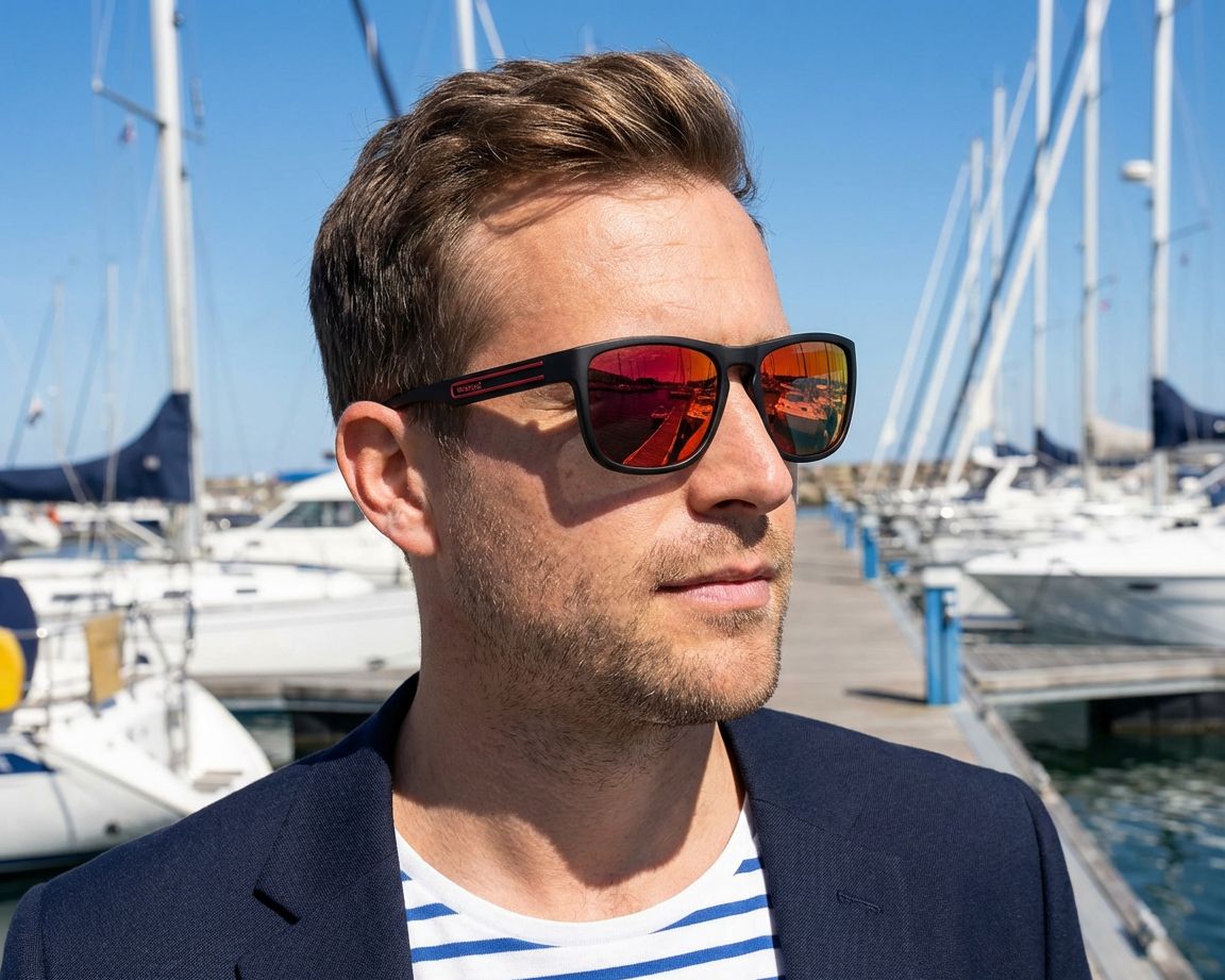 Polaroid PLD-2161-S OIT/OZ 57-18 Noir Rouge vue 360 degr&eacute;s 8