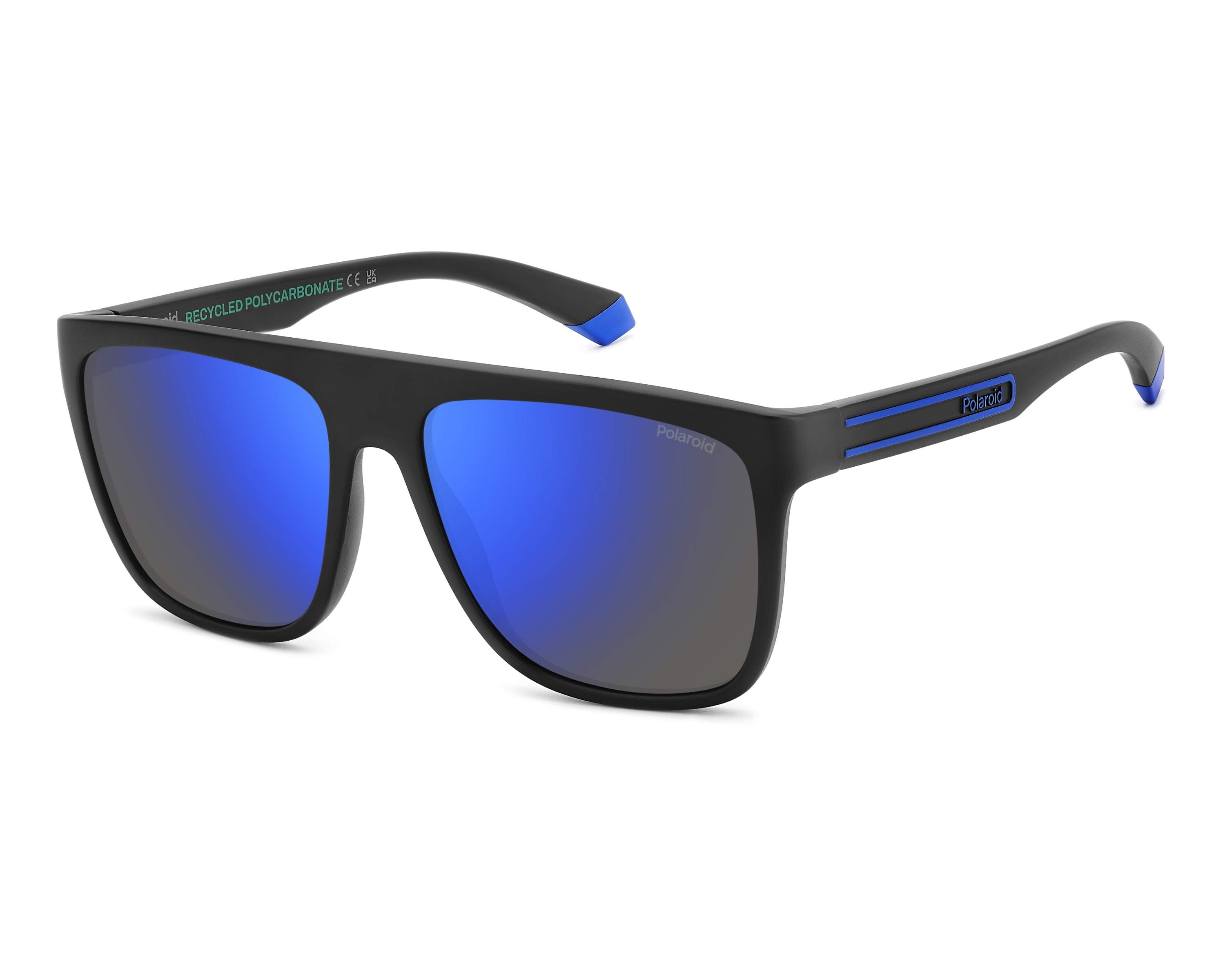 Polaroid PLD-2162-S 0VK/5X 56-16 Black Blue vue 360 degr&eacute;s 2