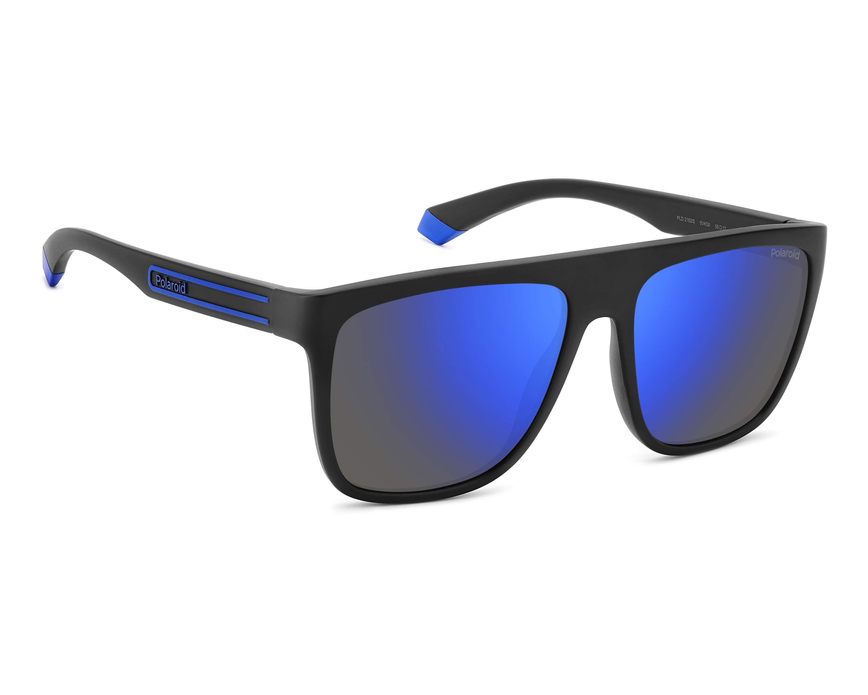 Polaroid PLD-2162-S 0VK/5X 56-16 Black Blue vue 360 degr&eacute;s 4