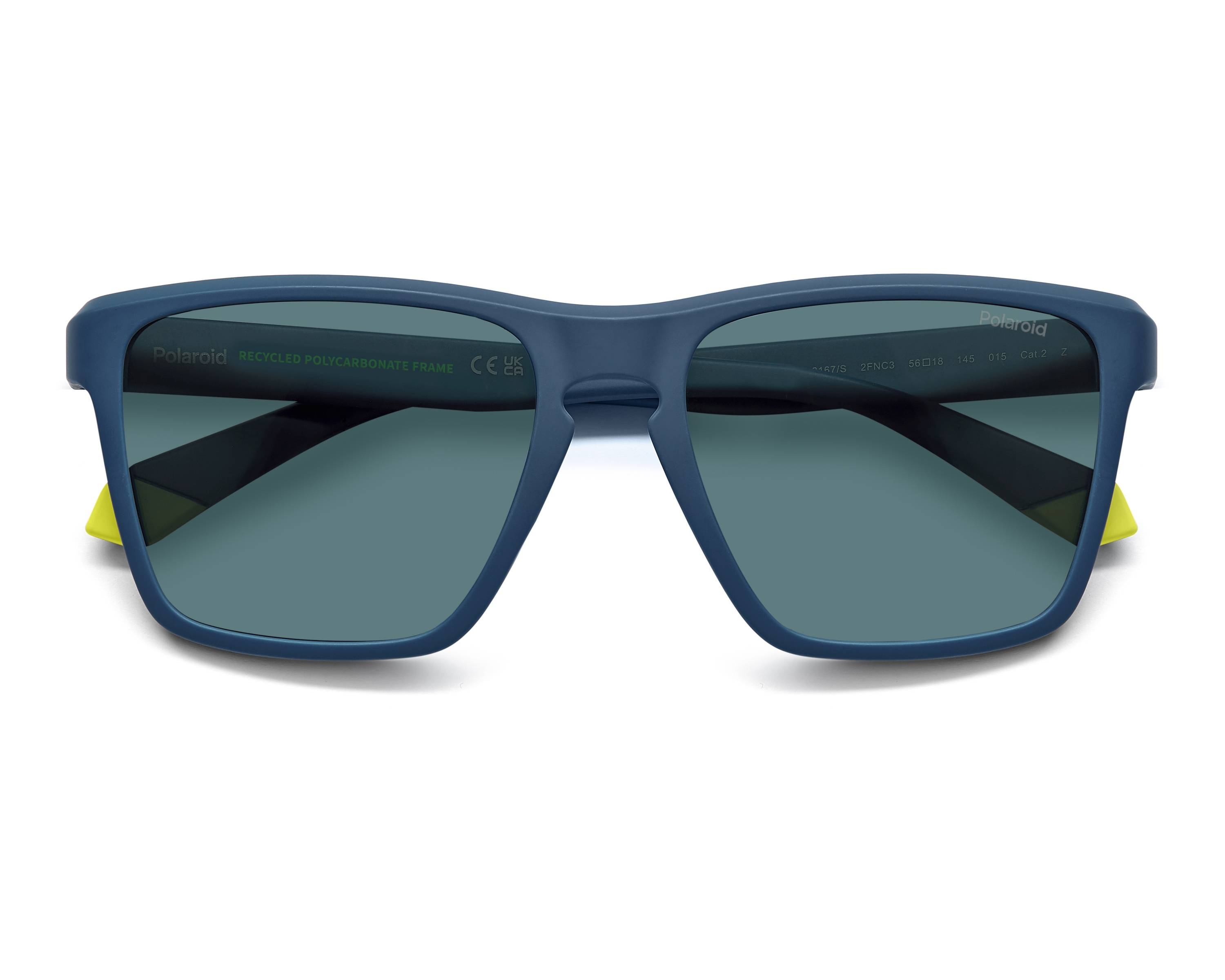 Polaroid PLD-2167-S 2FN/C3 56-18 Azul Amarillo vue 360 degr&eacute;s 5