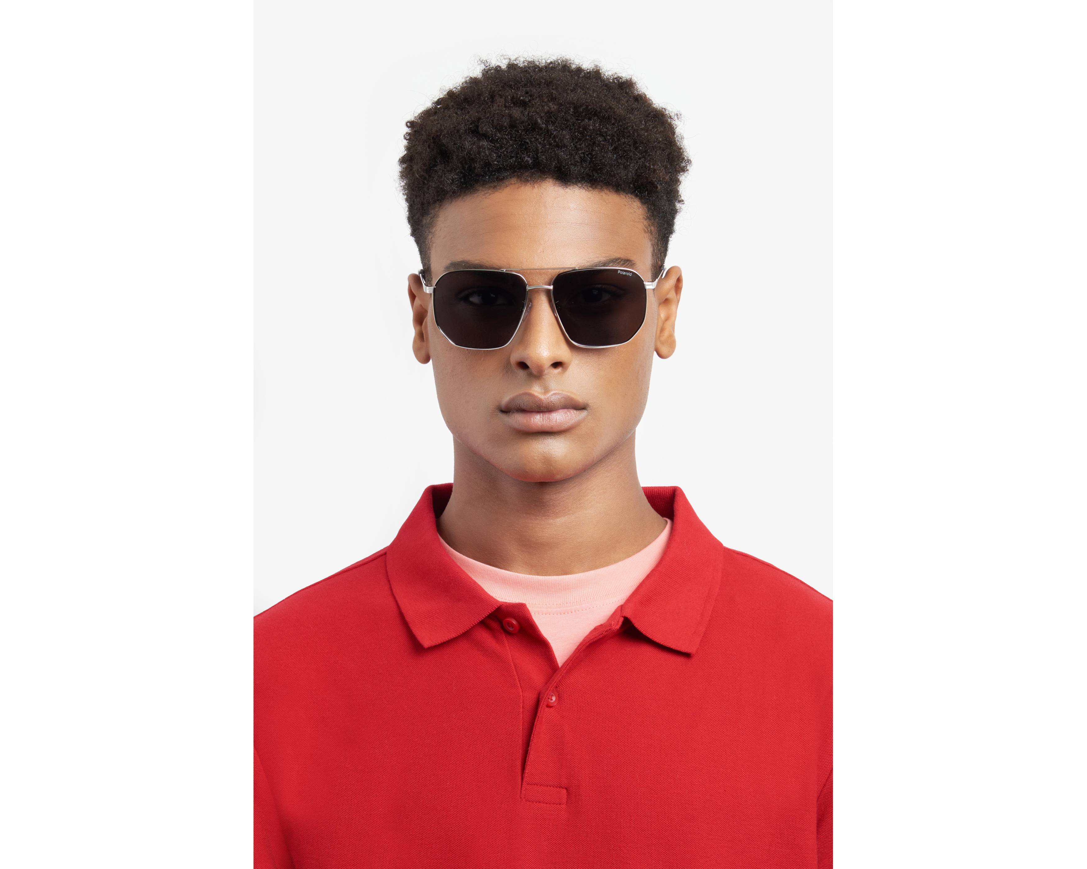 Polaroid PLD-4141-G-S-X KJ1/M9 59-15 Silver  vue 360 degr&eacute;s 7