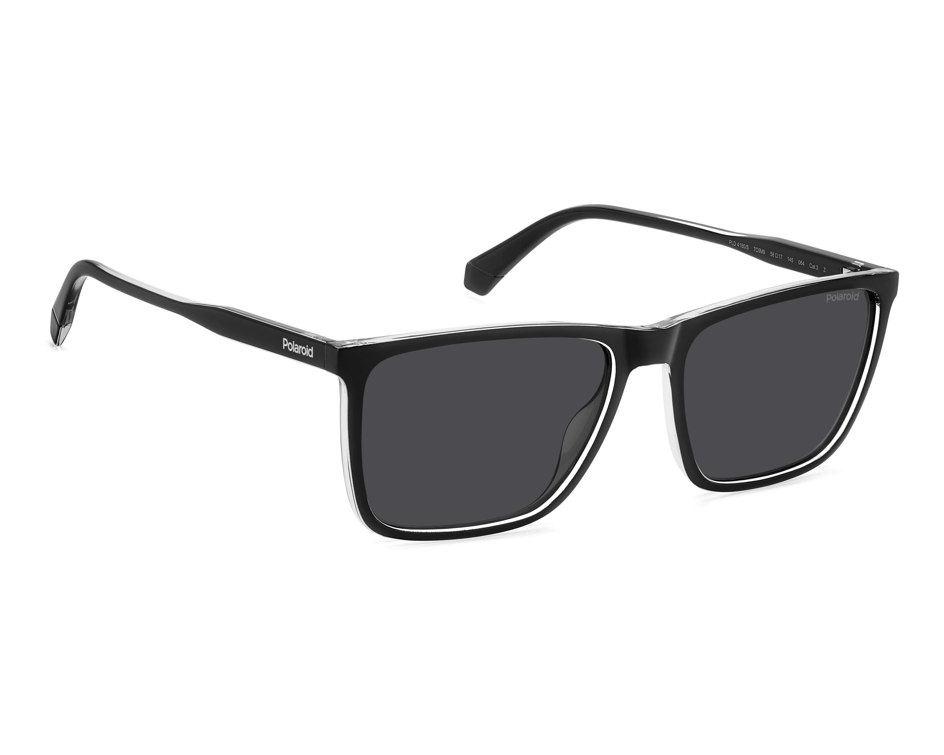 Polaroid PLD-4180-S 7C5/M9 58-17 Noir Cristal vue 360 degr&eacute;s 6