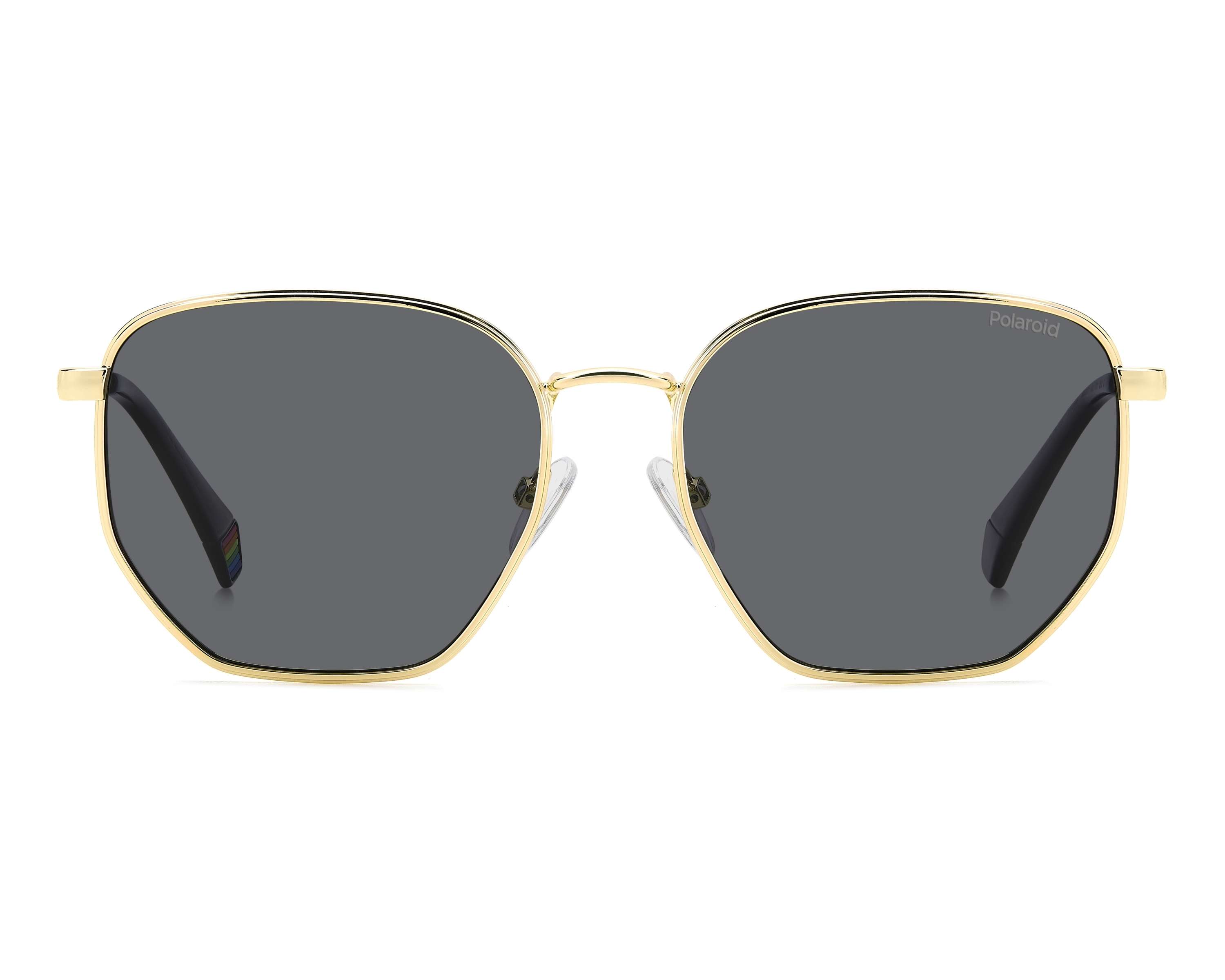 Polaroid PLD-6214-S-X 2F7/M9 56-17 Gold Grey vue 360 degr&eacute;s 3