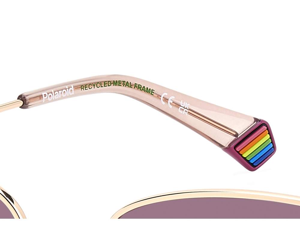Polaroid PLD-6234-S-X EYR/GC 57-17 Rose doré Rose vue 360 degr&eacute;s 6