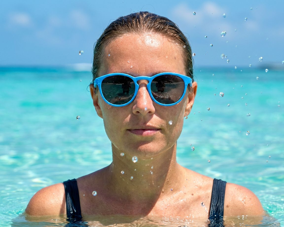 Polaroid PLD-7050-S MVU/M9 52-21 Bleu Rouge vue 360 degr&eacute;s 8