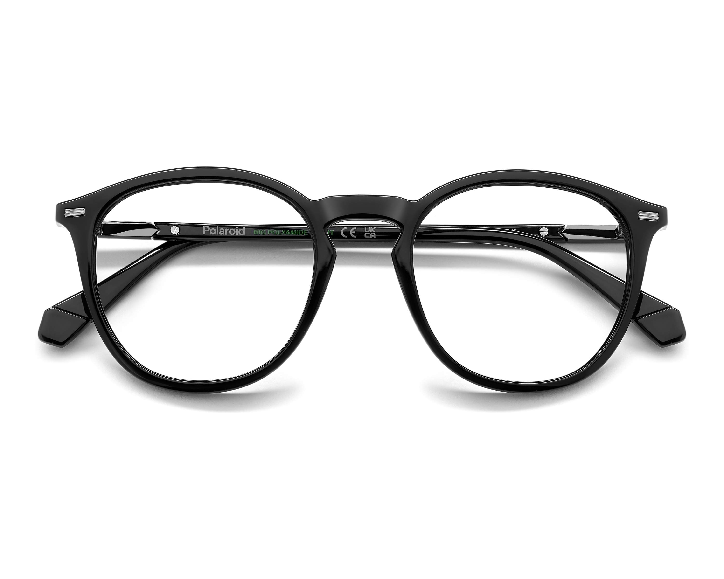 Polaroid Black Acetate Glasses Women\