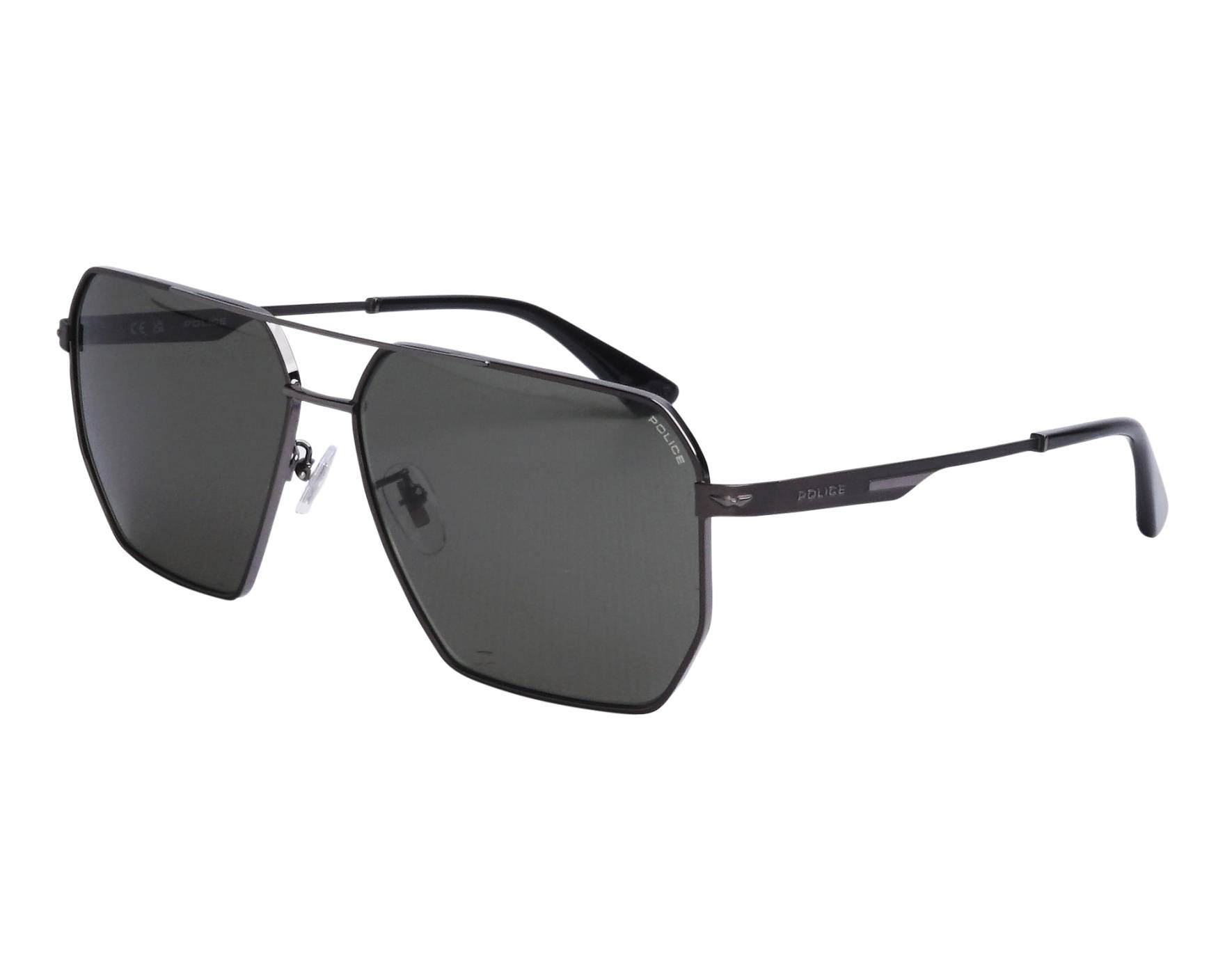 Police SPLL79 0584 61-14 gun metall schwarz vue de profil