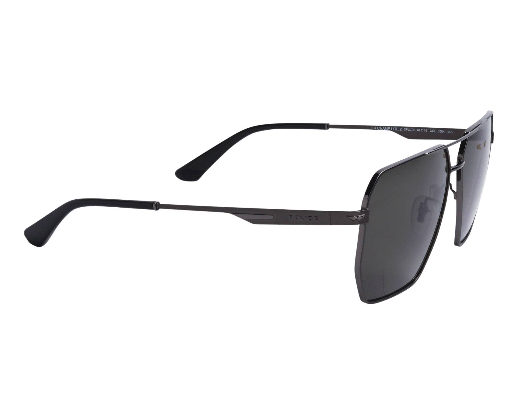 Police SPLL79 0584 61-14 gun metall schwarz vue de c&ocirc;t&eacute;