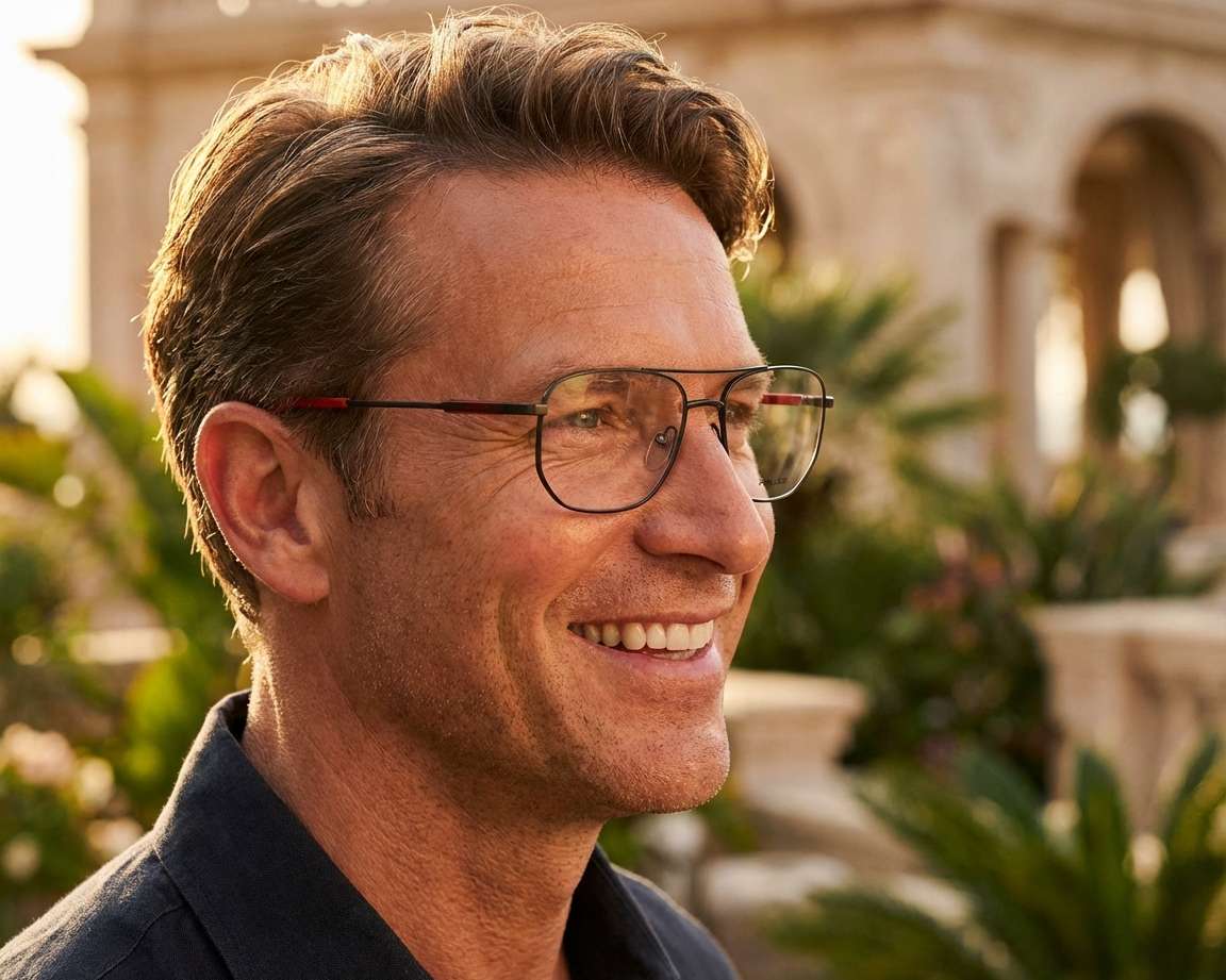 Police VK556 0627 51-18 Gunmetal Rouge vue 360 degr&eacute;s 5