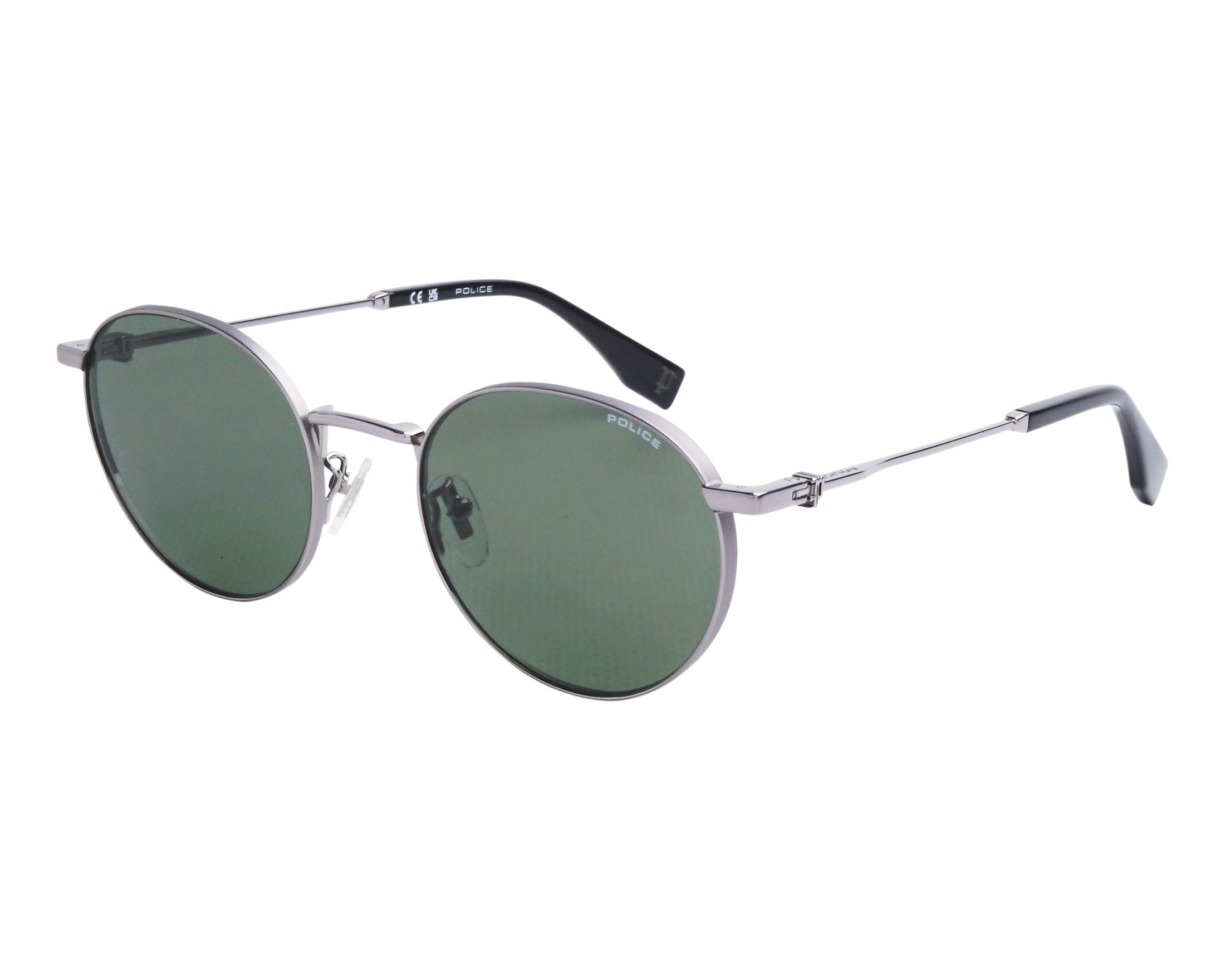 Police SPLU-73 0E56 52-21 Gunmetal  vue de profil