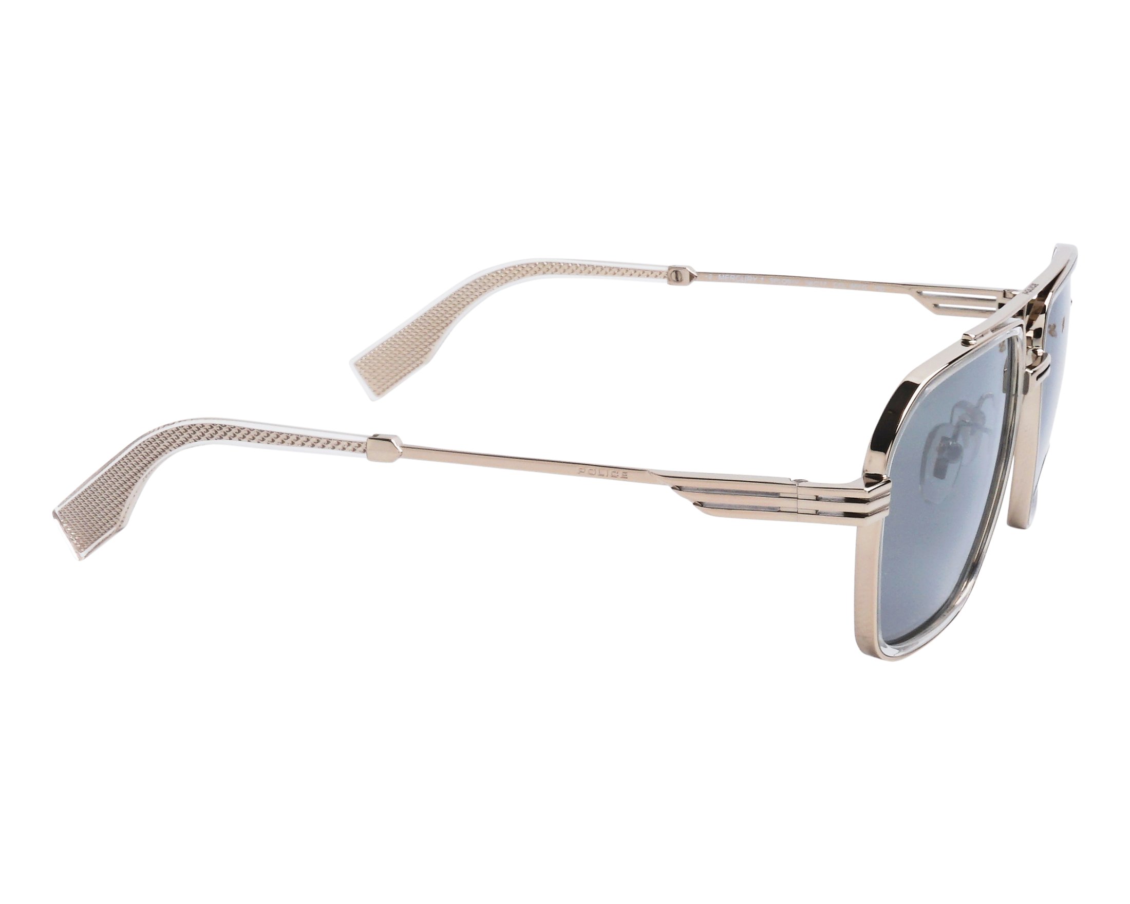 Police SPLQ91-E 8FFG 58-17 Argent Cristal vue de c&ocirc;t&eacute;