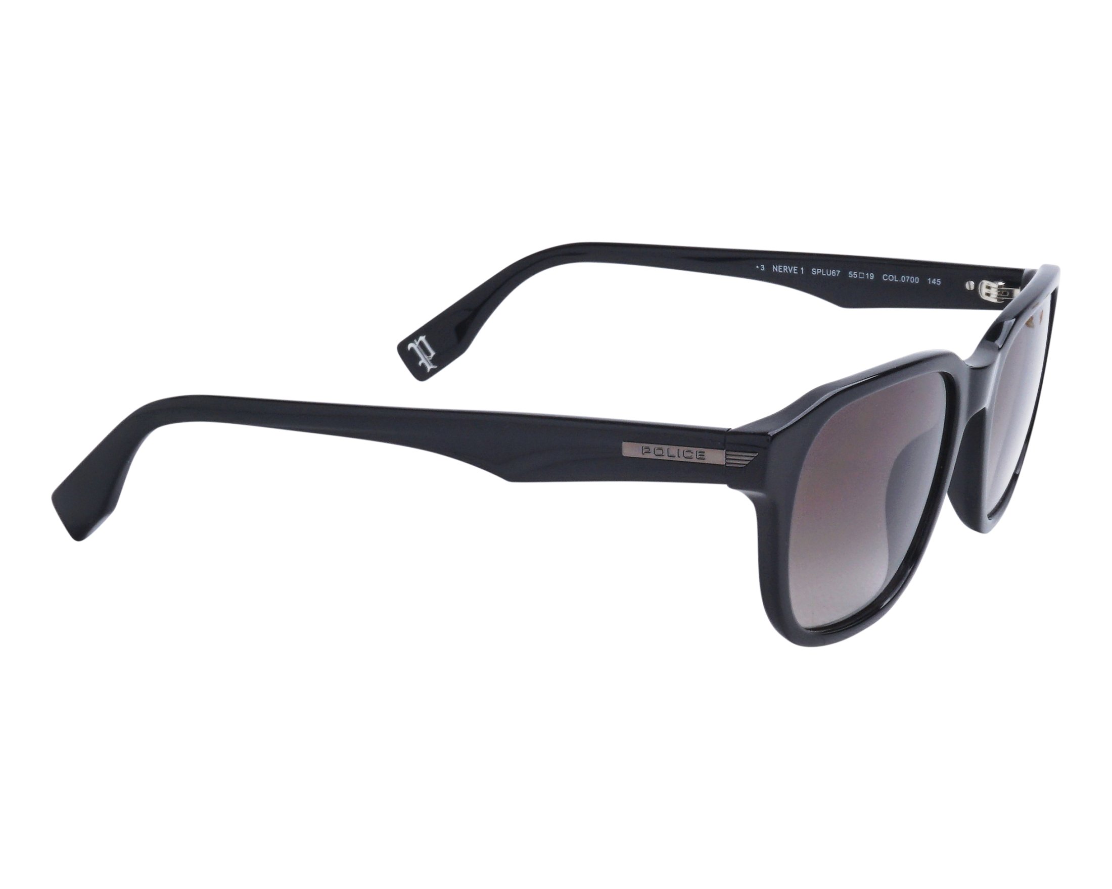 Police SPLU-67 0700 55-19 Black  vue de c&ocirc;t&eacute;