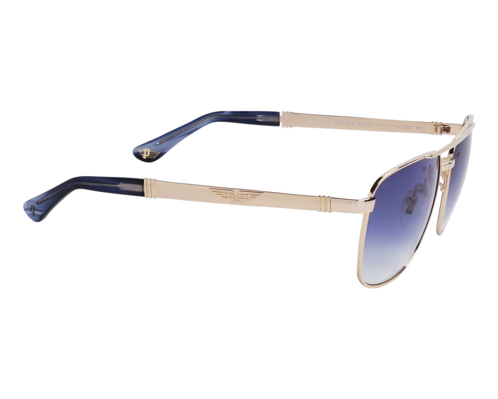 Police SPL-890 0300 58-17 Or Bleu vue de c&ocirc;t&eacute;