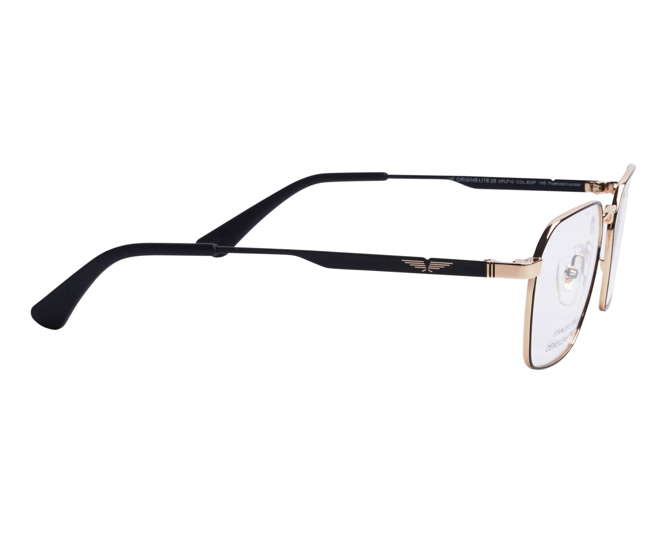 Police UPLP10 302P 54-19 Noir Or vue 360 degr&eacute;s 3